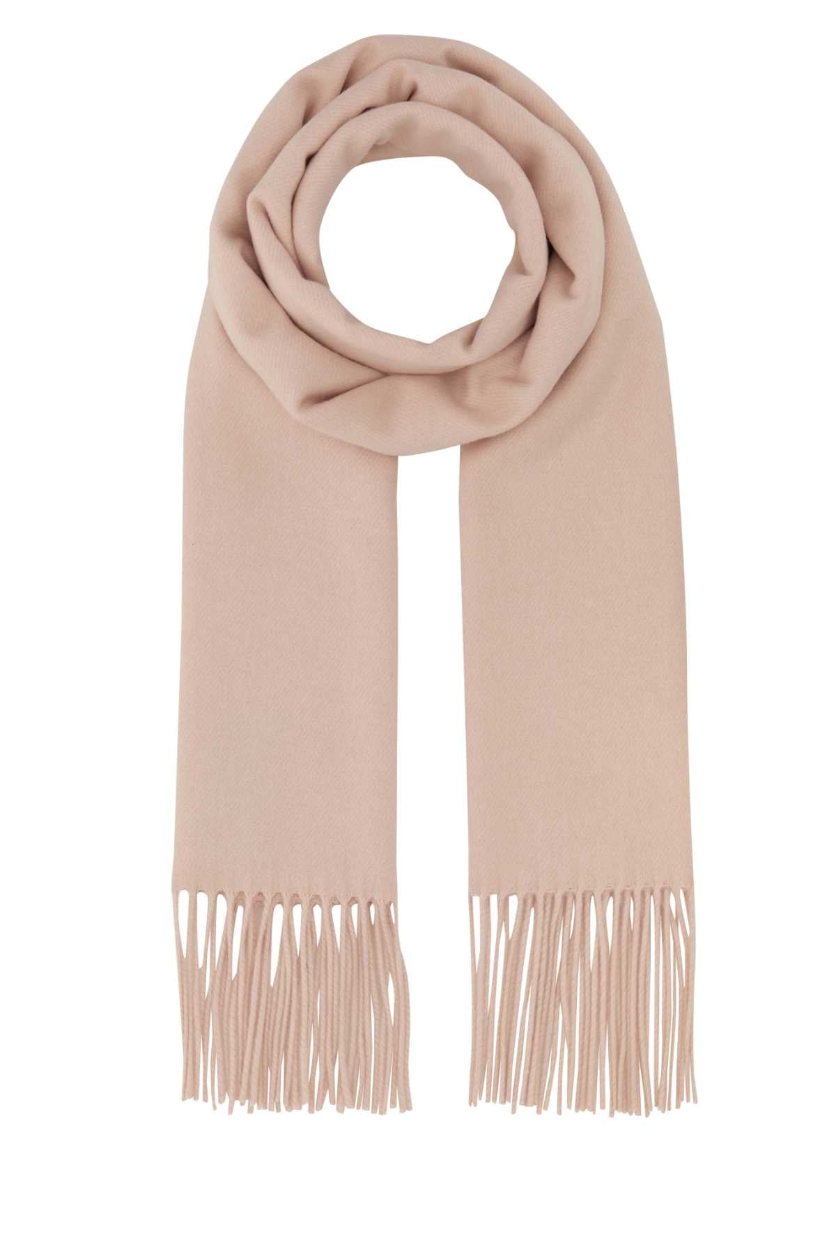 Prada Silk-Cashmere Blend Scarf — Pink Exterior: Silk Cashmere Scarfs