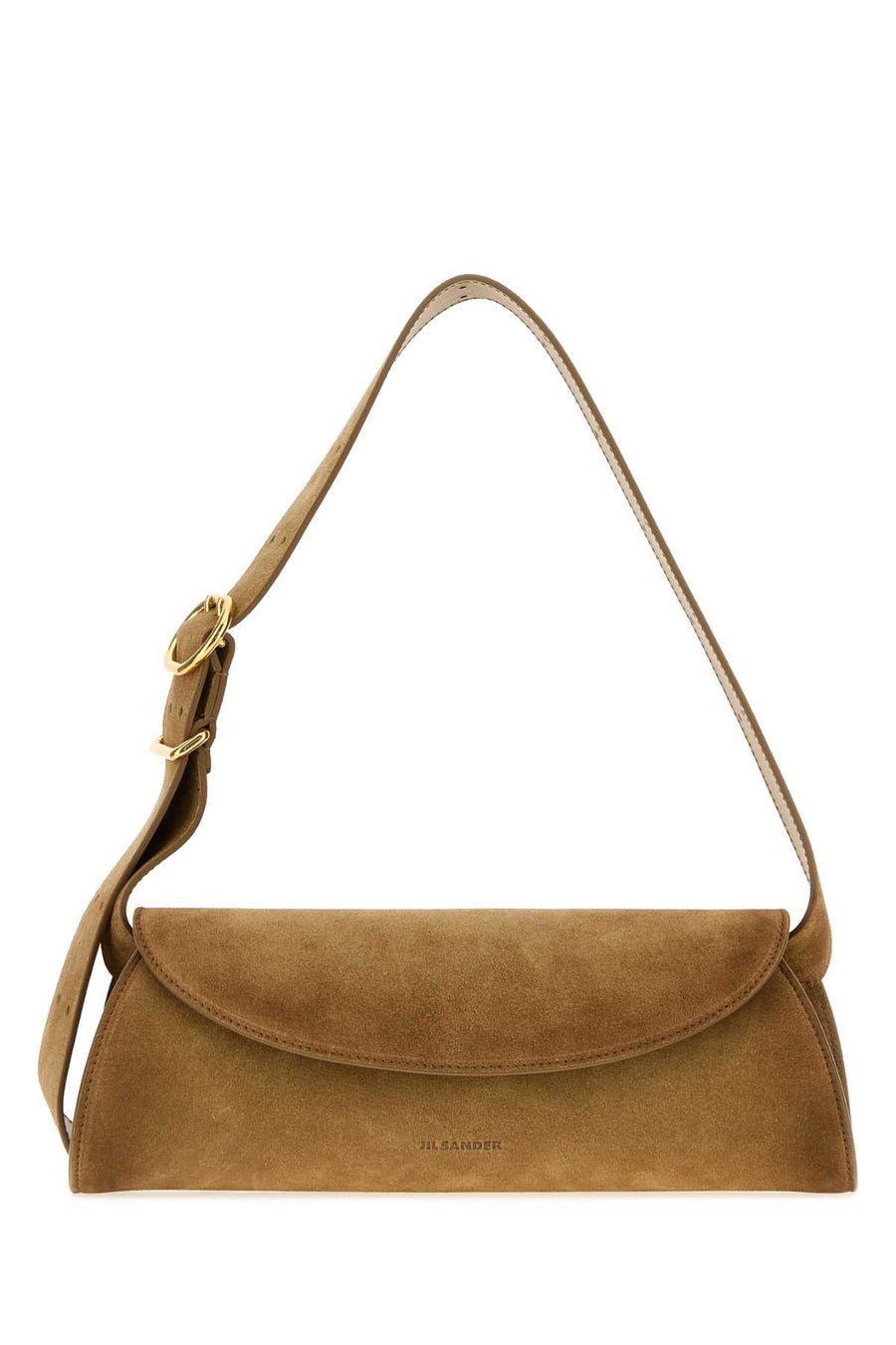 Jil Sander Suede Shoulder Bag — Brown