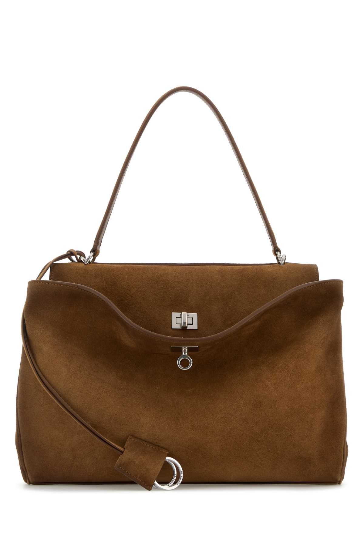 Balenciaga Handle Top Bag — Brown T Domesticated Calf Le