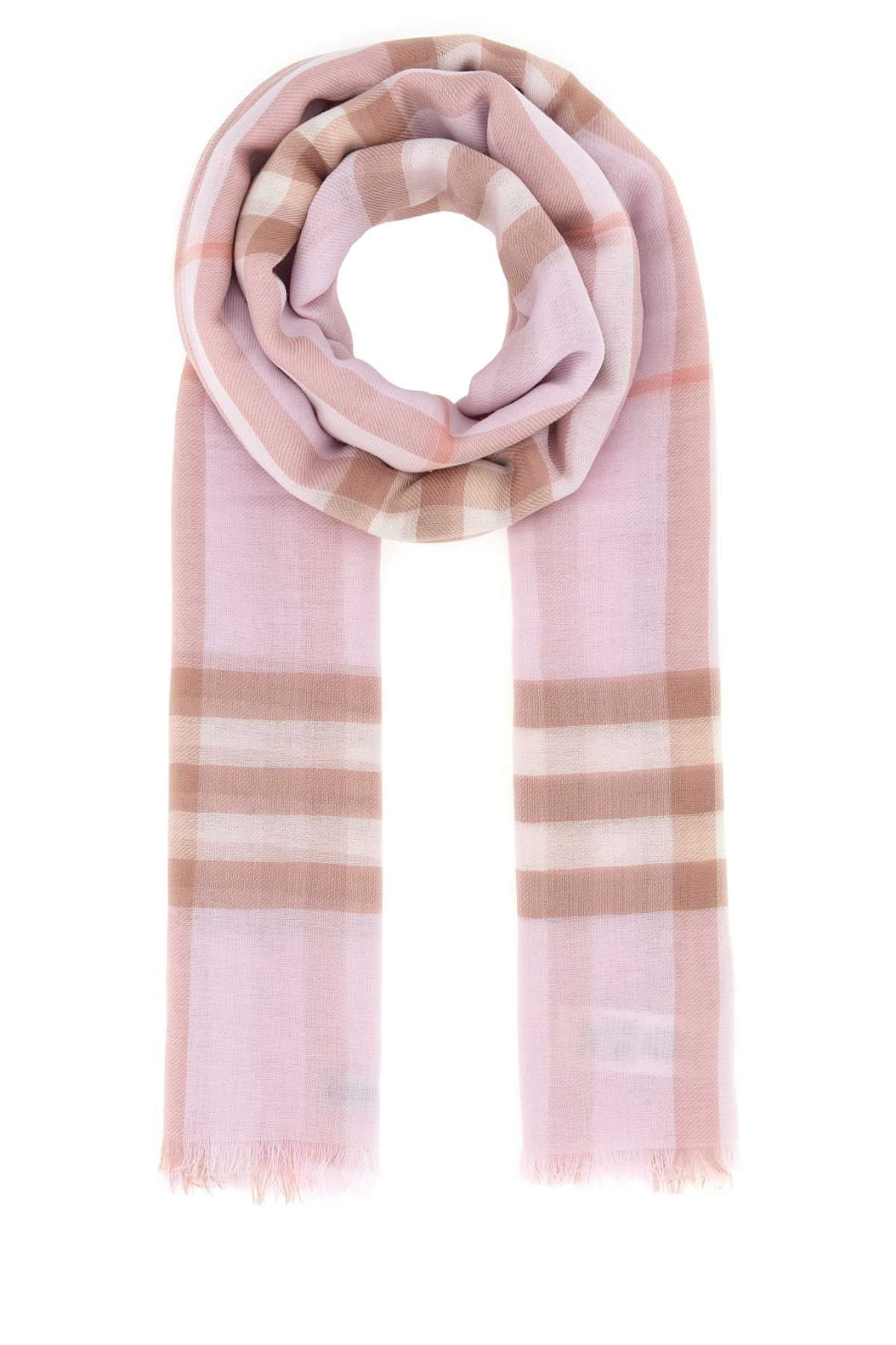 Burberry Giant Scarf — Pink Exterior: Wool Scarfs