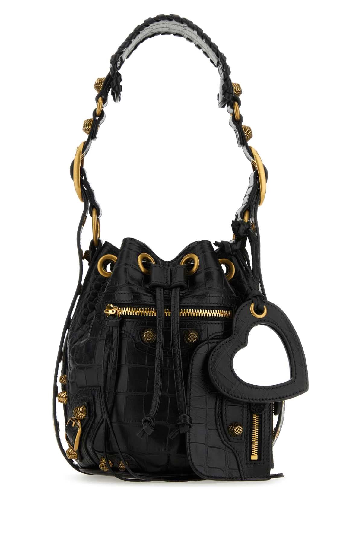 Balenciaga Le Cagole Bucket Bag — Black