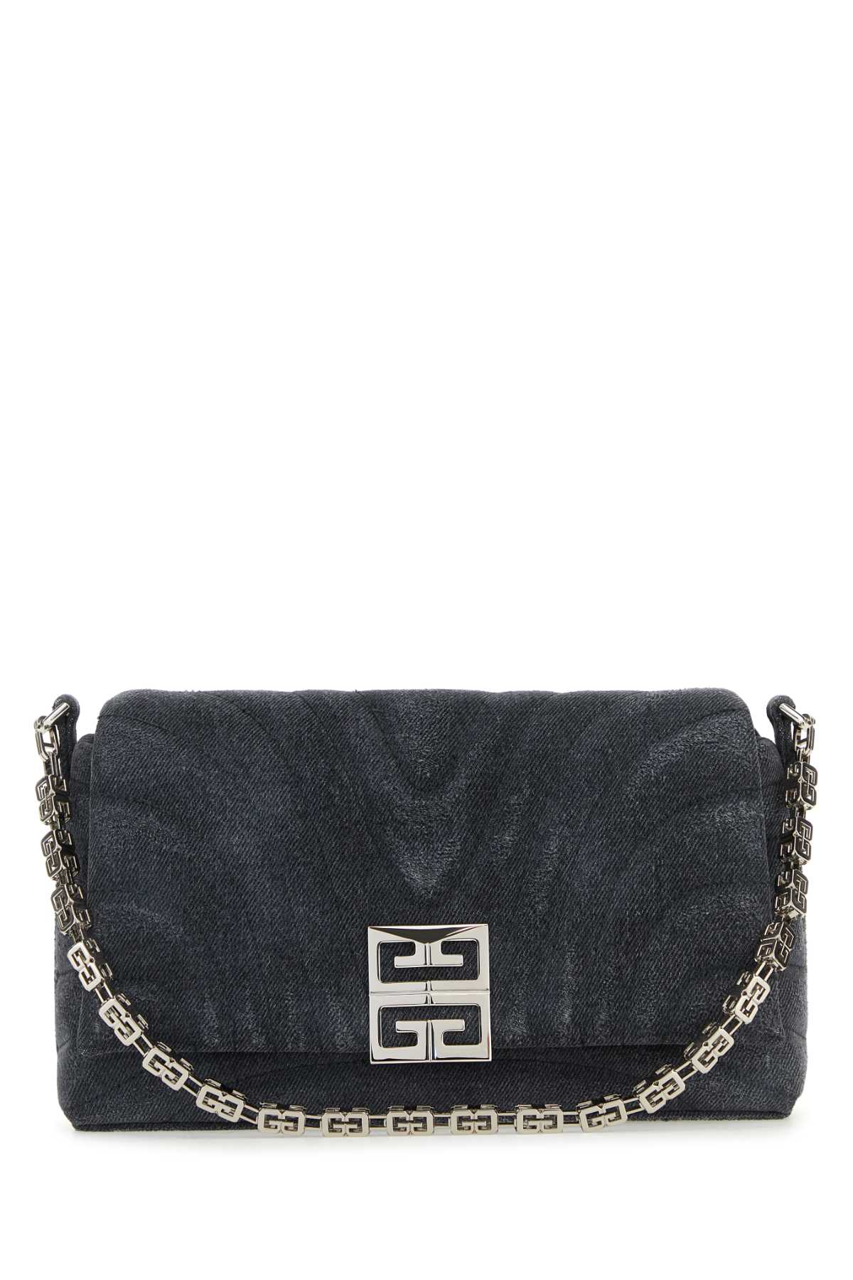 Givenchy Quilted Denim Clutch — Black