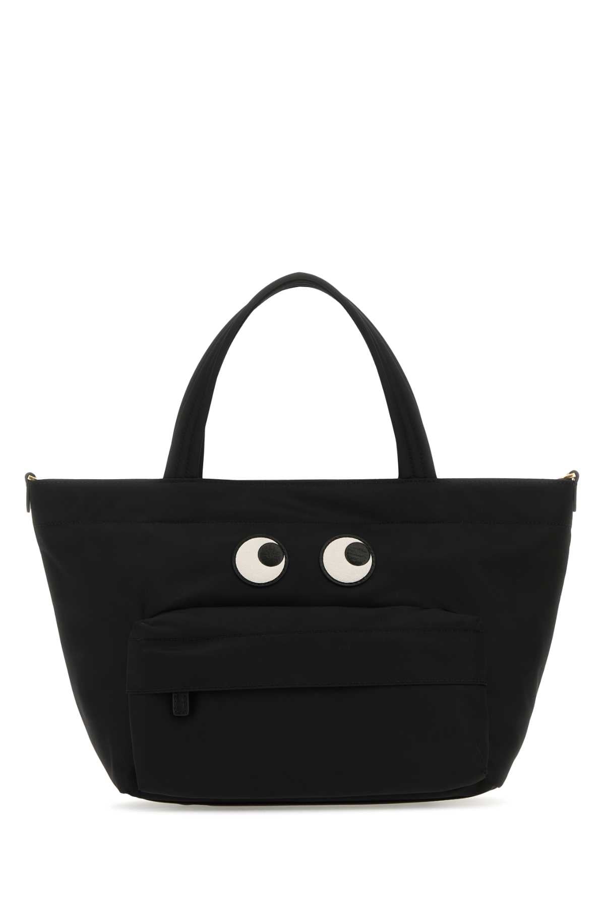 Anya Hindmarch Eyes Top Handle Bag — Black