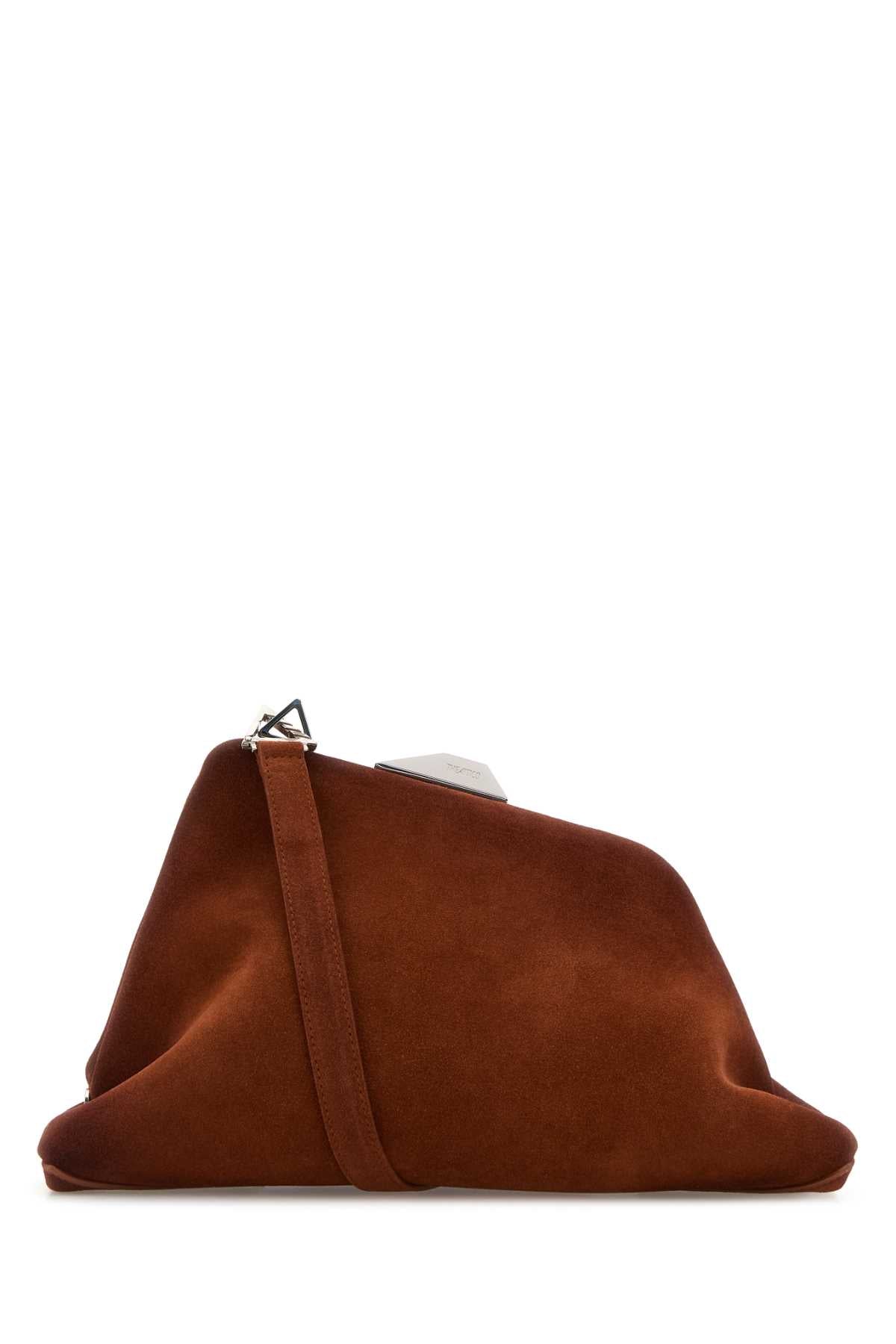 The Attico Day Off Clutch — Brown