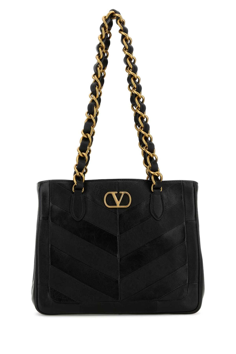 Valentino Garavani Tote Shoulder Bag — Black