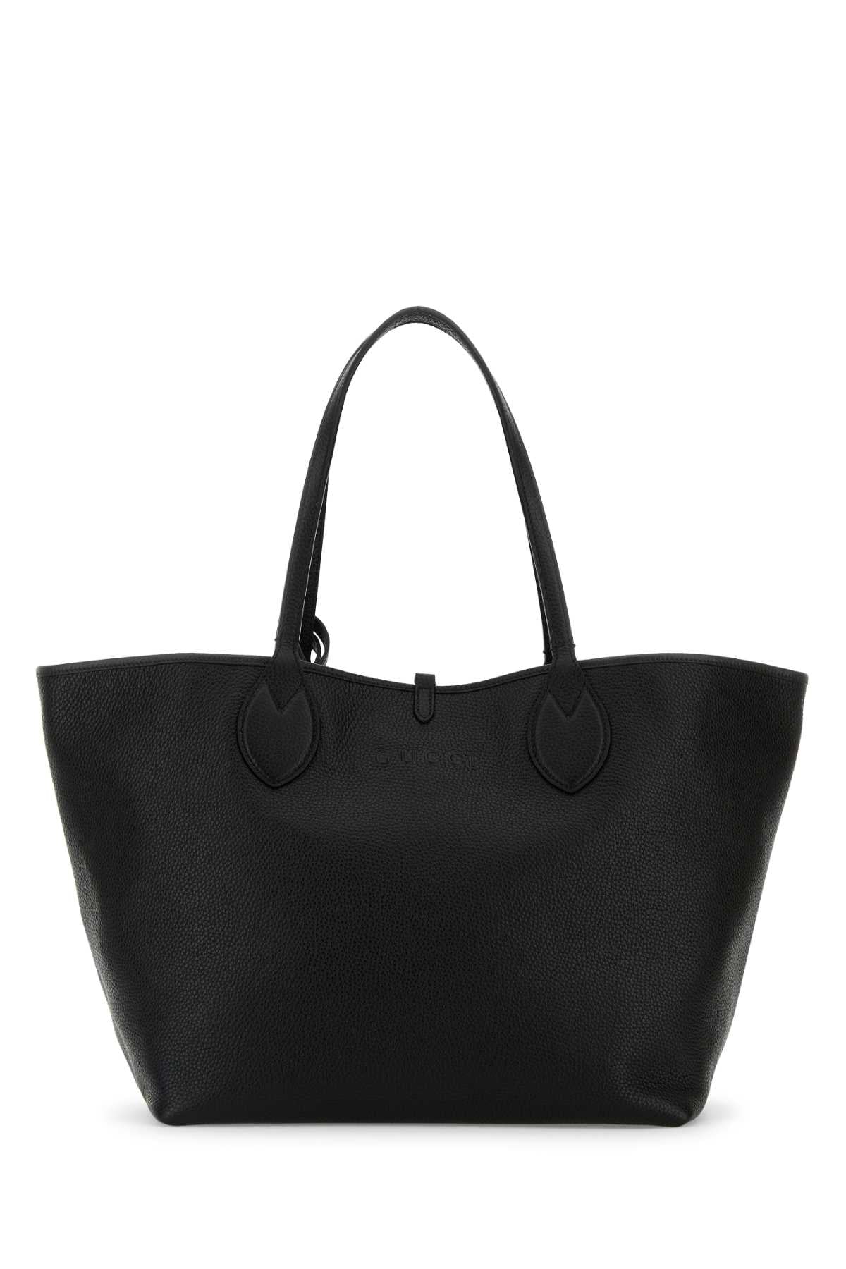 Gucci Reversible Full-Grain Leather Tote Bag — Black