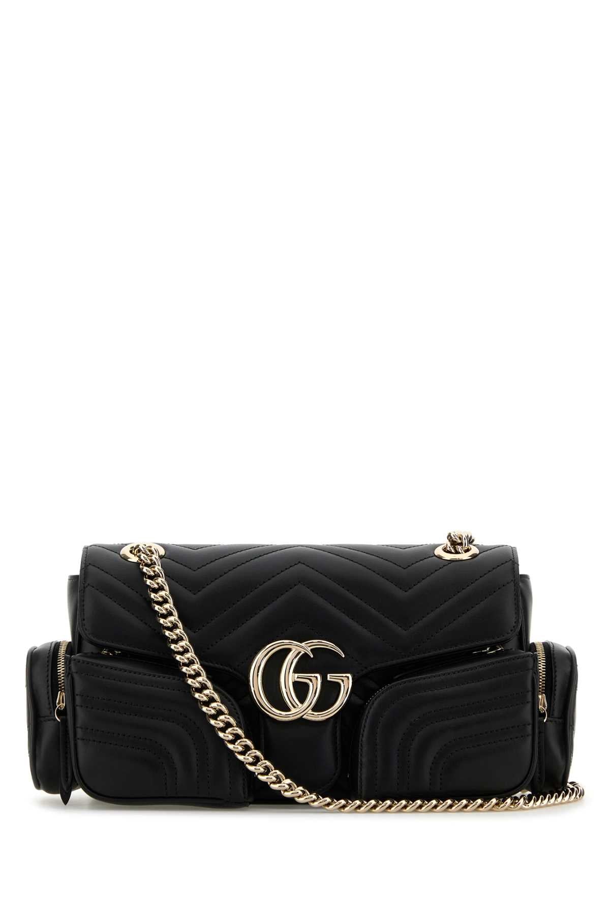 Gucci Marmont Shoulder Bag — Black