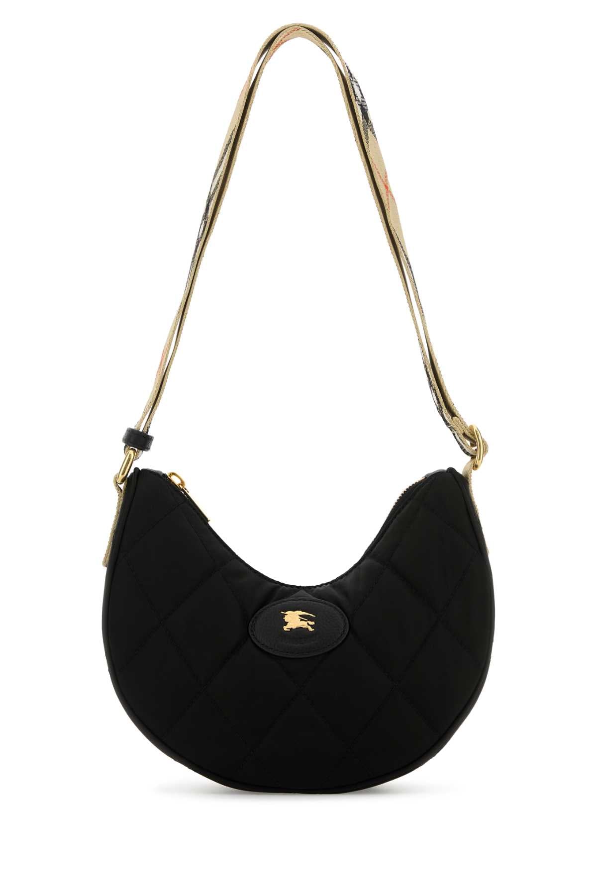 Burberry Horseshoe Crossbody Bag — Black