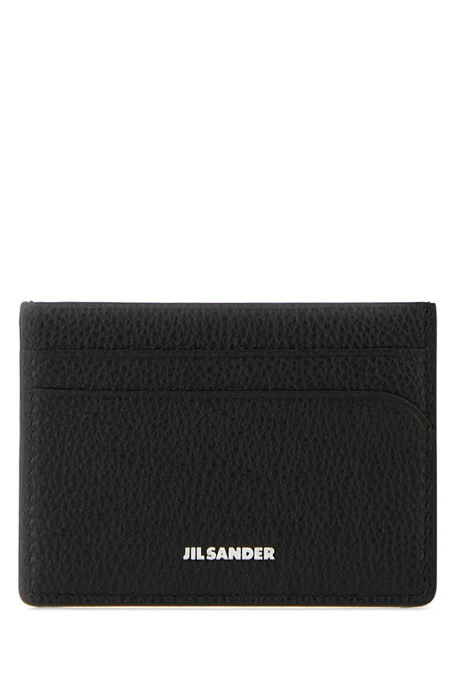 Jil Sander Curve Card Case — Black Exterior: Calf Cases