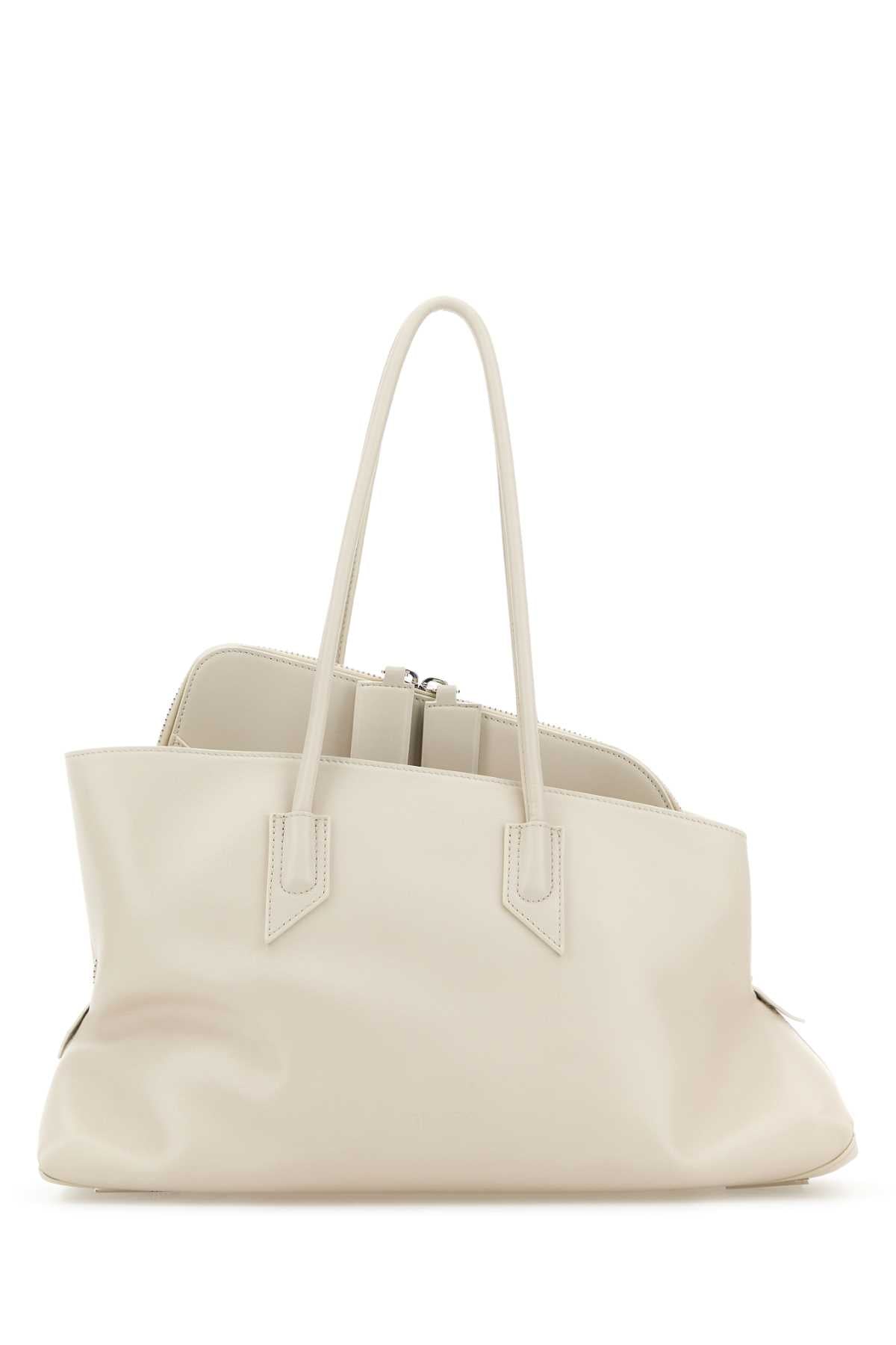 The Attico La Passeggiata Medium Shoulder Bag — Ivory