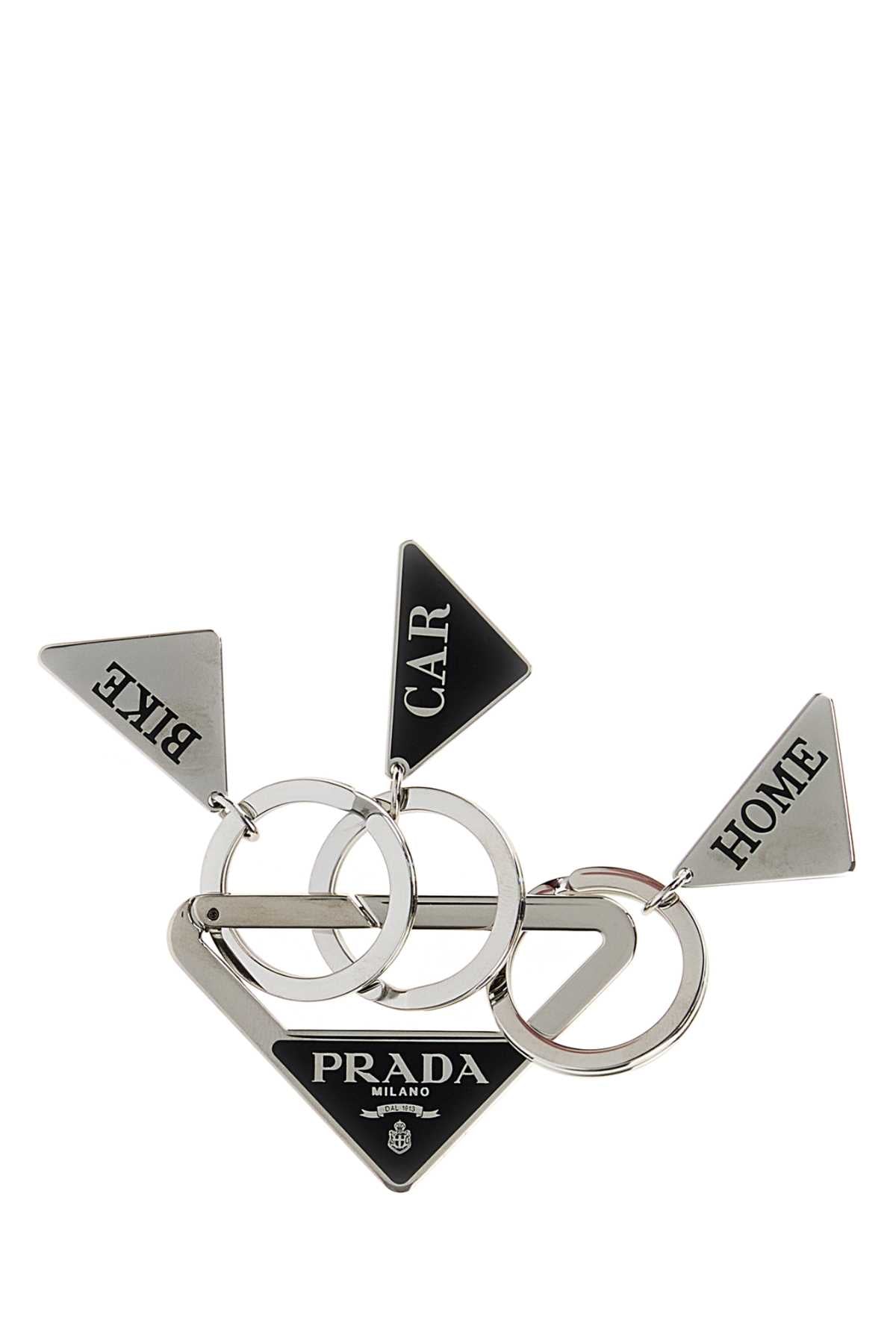 Prada Key Case — Silver Keychains