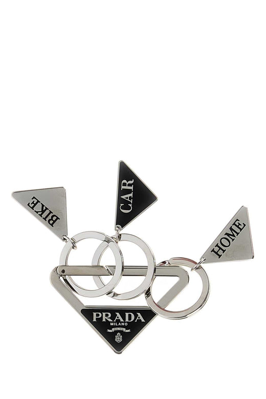 Prada Key Case — Silver Keychains