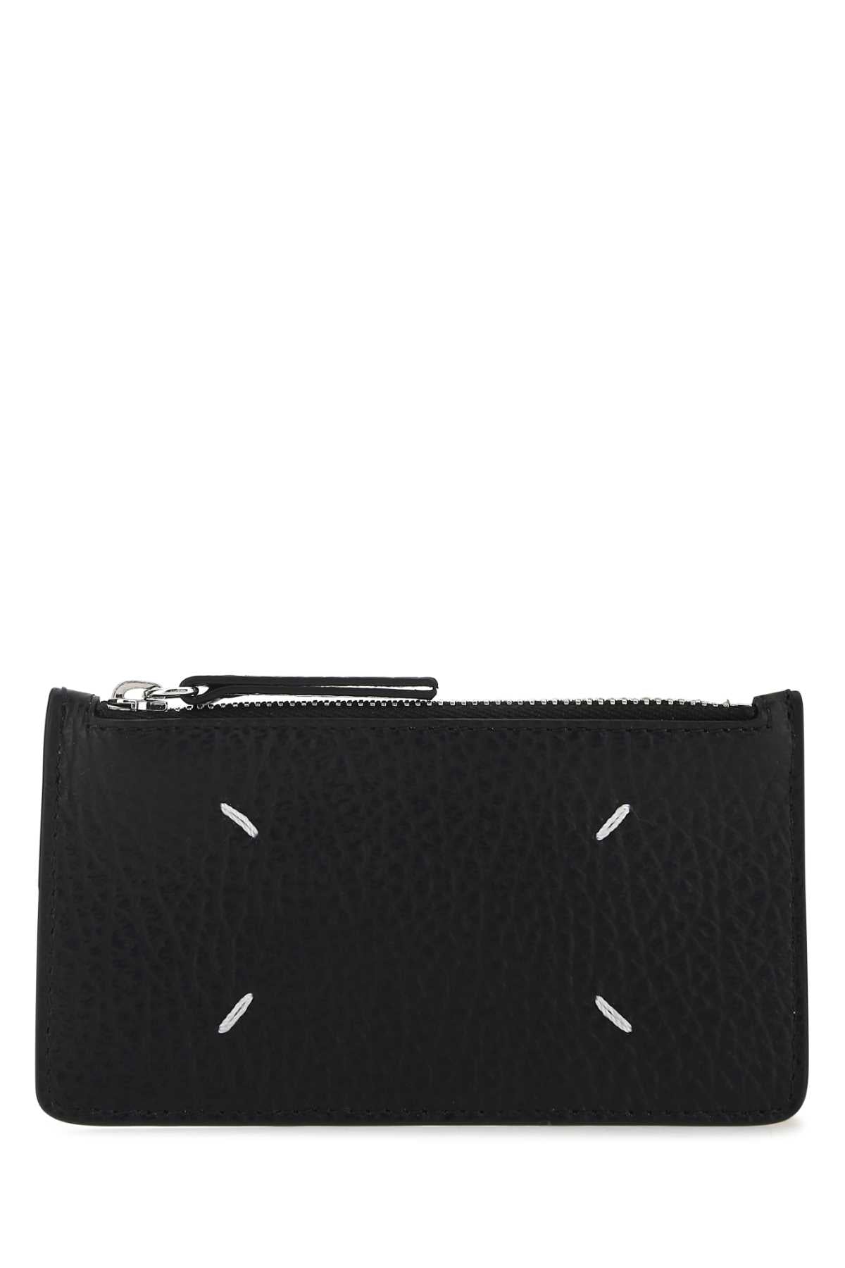 Maison Margiela Leather Card Case Wallet — Black