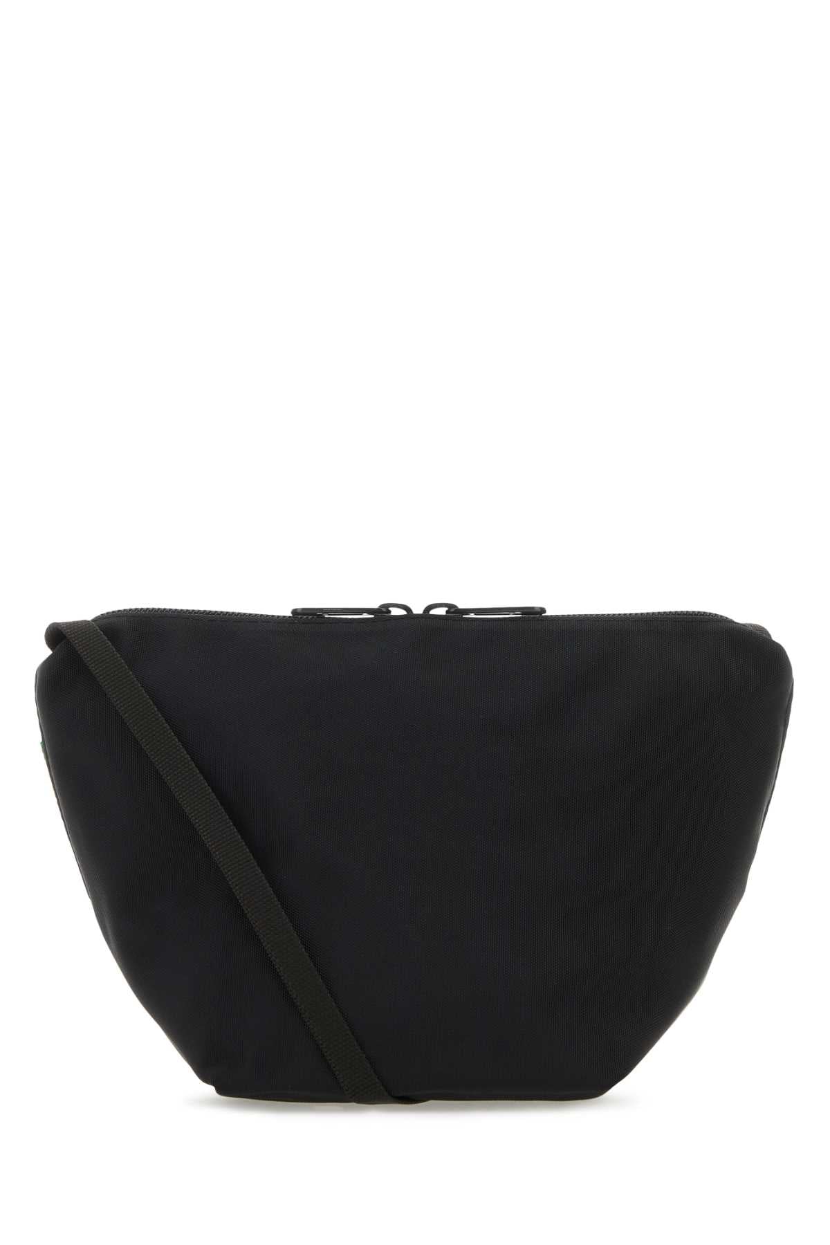 Herve Chapelier Square Crossbody Bag — Black Pvc Polyamide