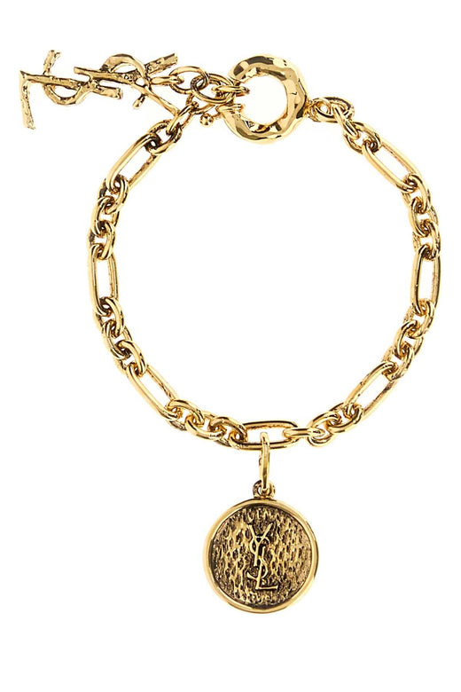 Saint Laurent Medaille Bracelet — Gold Bracelets