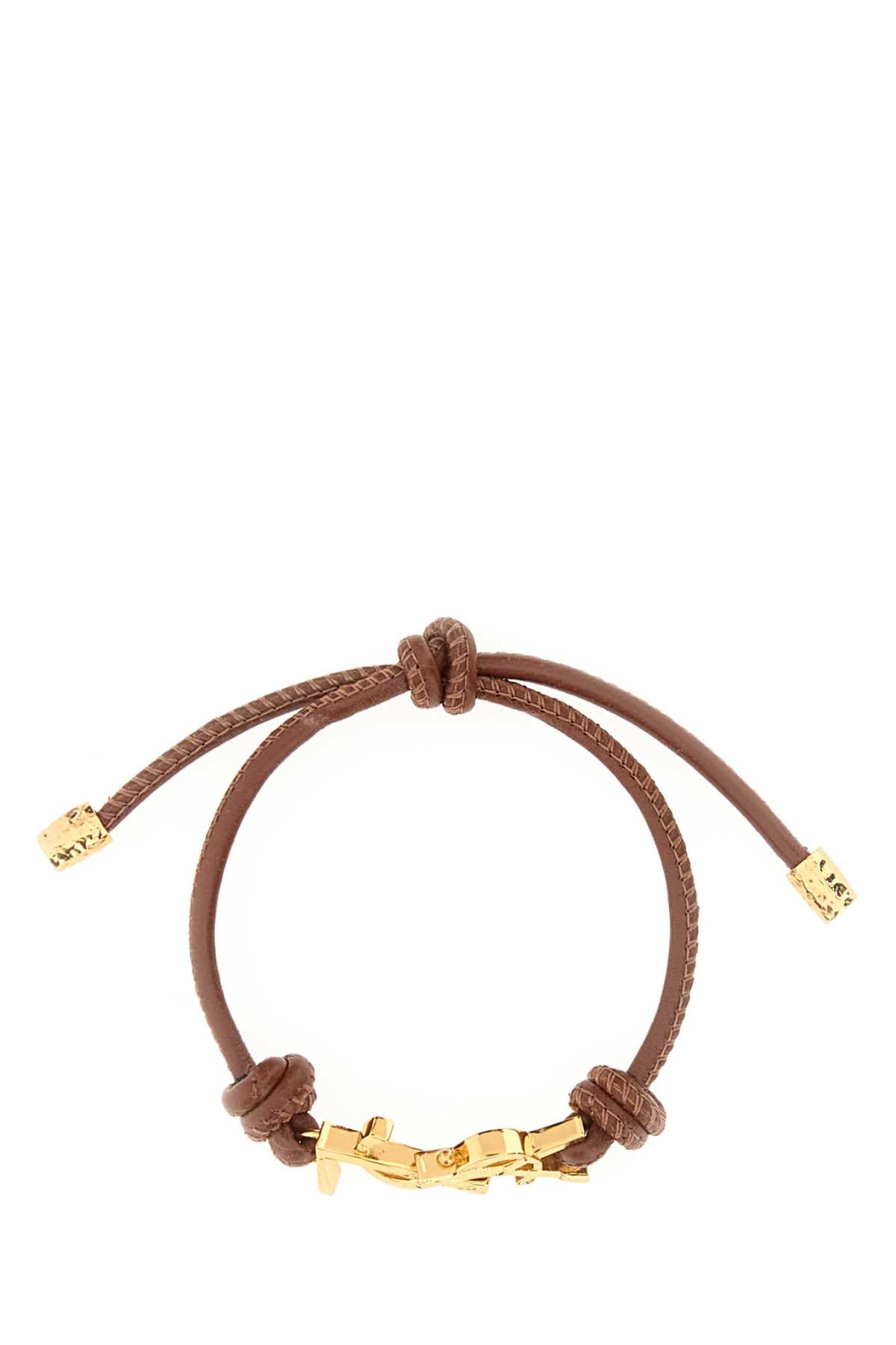 Saint Laurent Cassandre Bracelet — Brown Bracelets