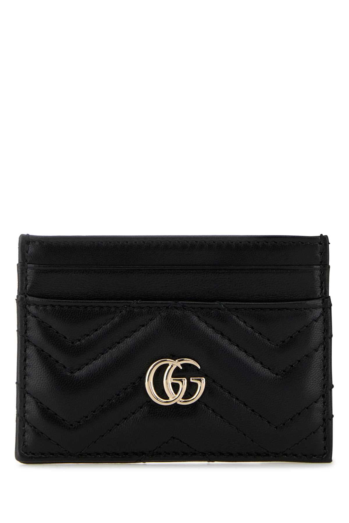 Gucci Cards Card Case — Black Lamb Wallet