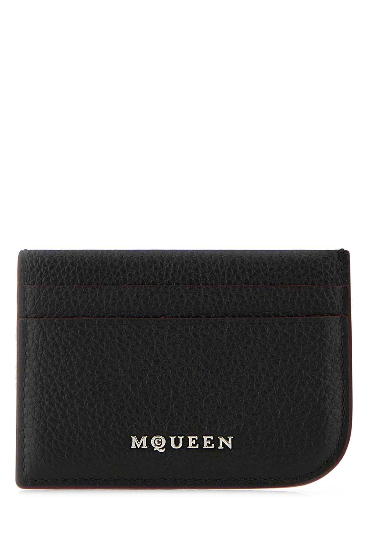 Alexander Mcqueen Sling Card Case — Black Wallet