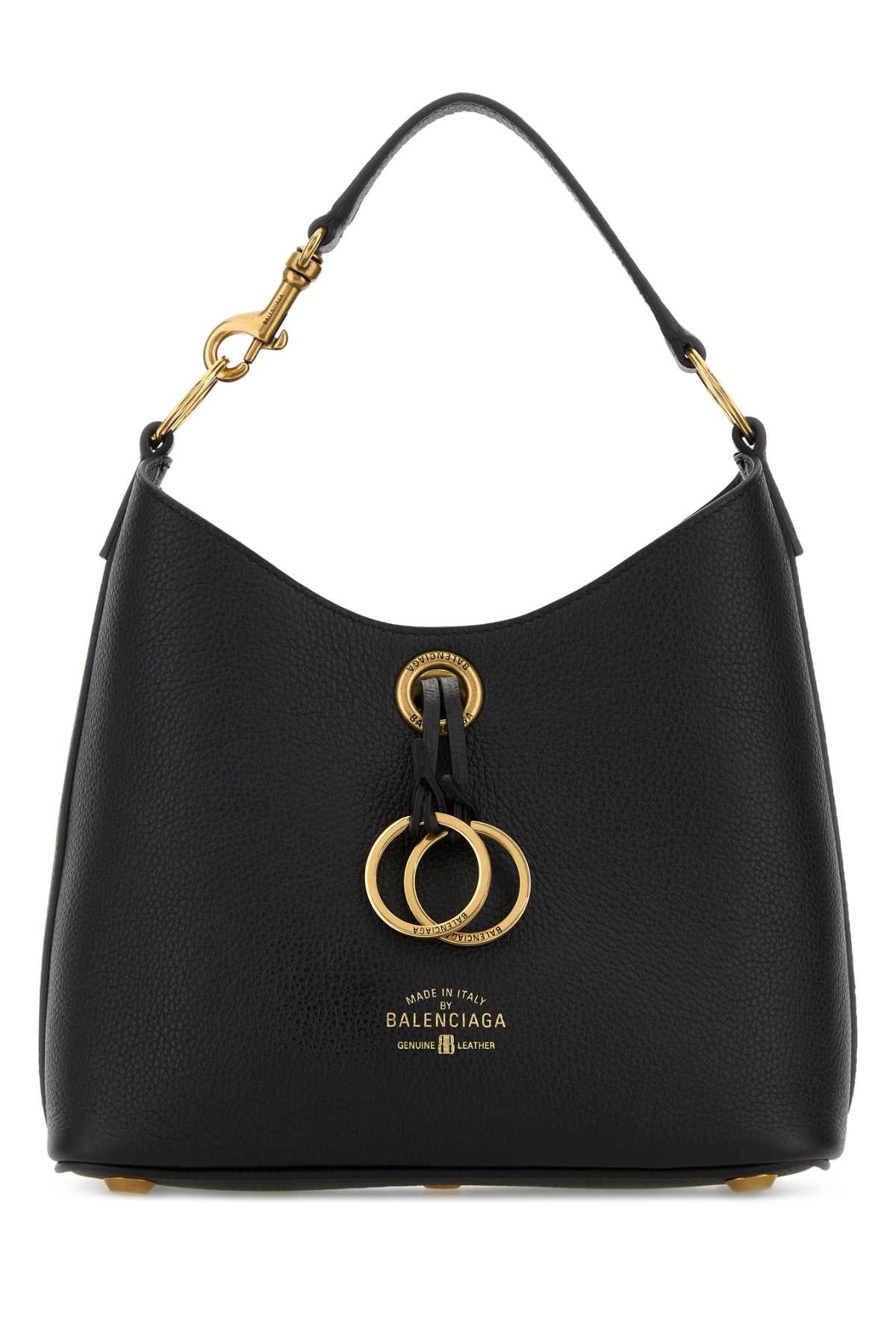 Balenciaga Carrie Shoulder Bag — Black T Domesticated Calf Le
