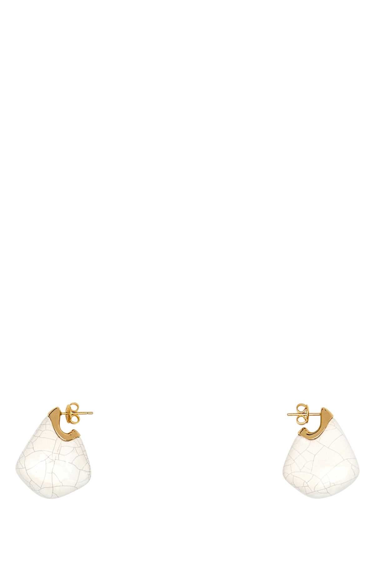 Bottega Veneta Finn Earring — White Earrings