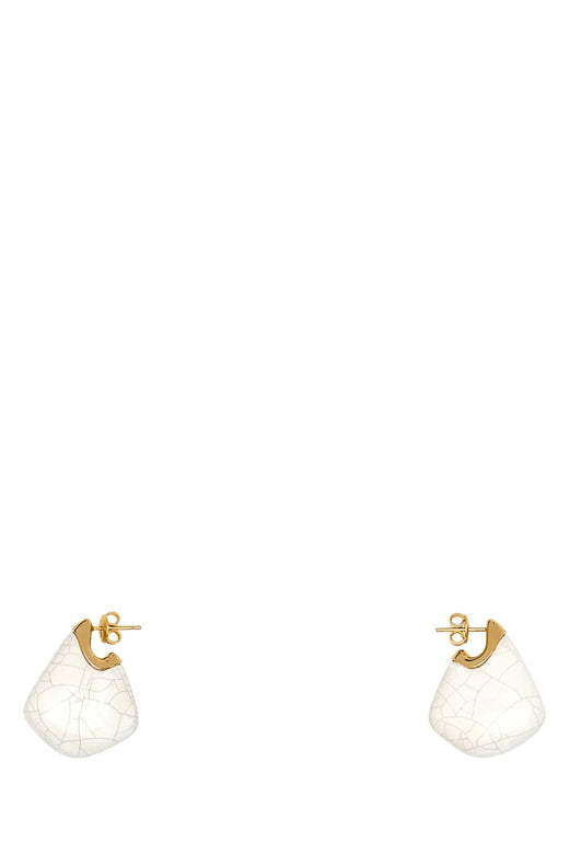 Bottega Veneta Finn Earring — White Earrings