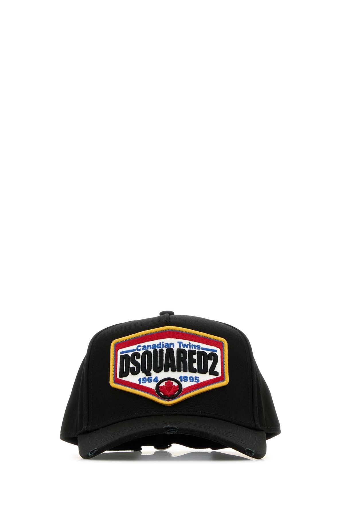 Dsquared2 Logo-Embroidered Cotton Baseball Cap — Black Caps