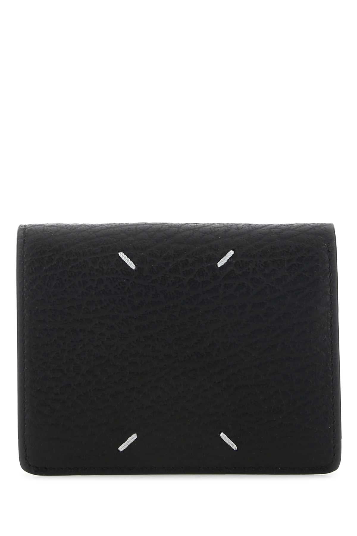 Maison Margiela Leather Wallet — Black Exterior