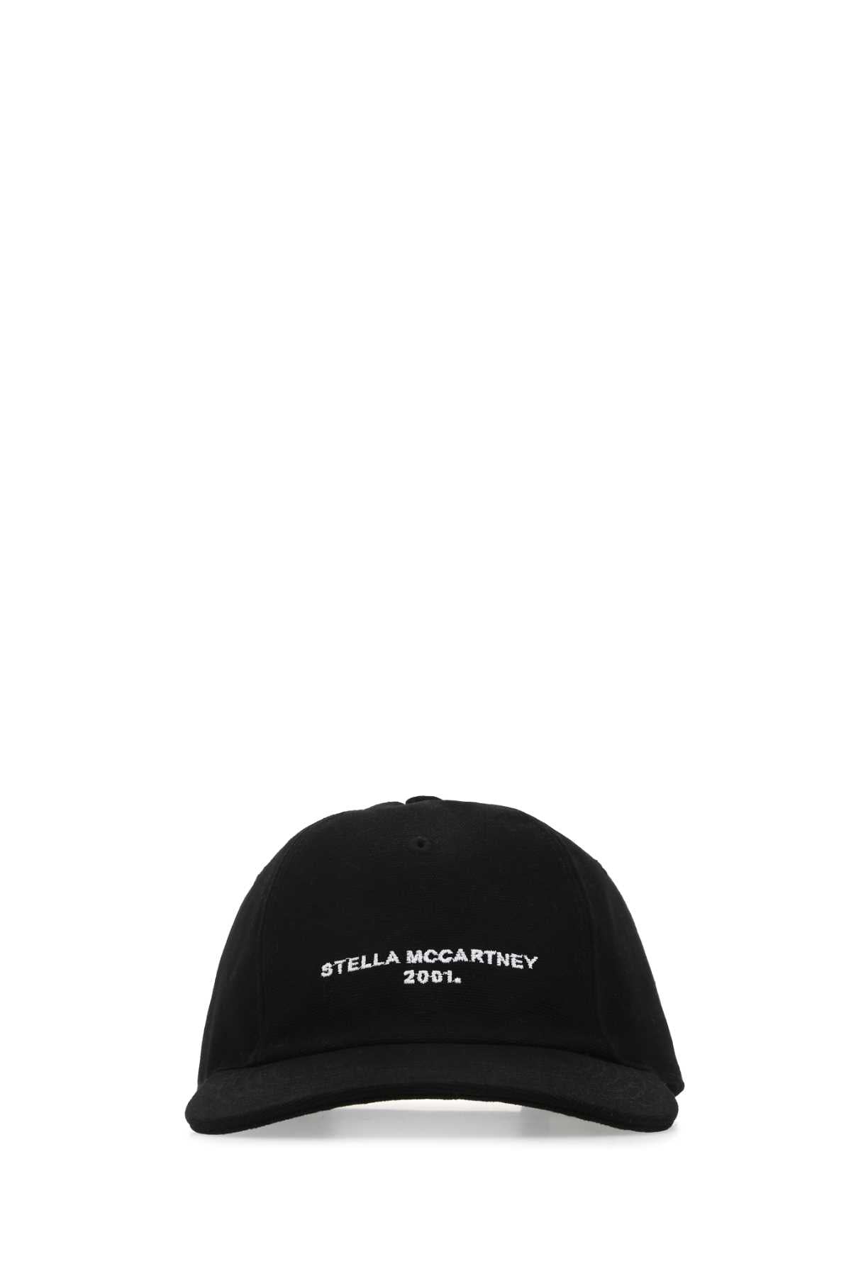 Stella Mccartney Hat Cotton Blend Baseball Cap — Black Exterior: Acrylic Caps