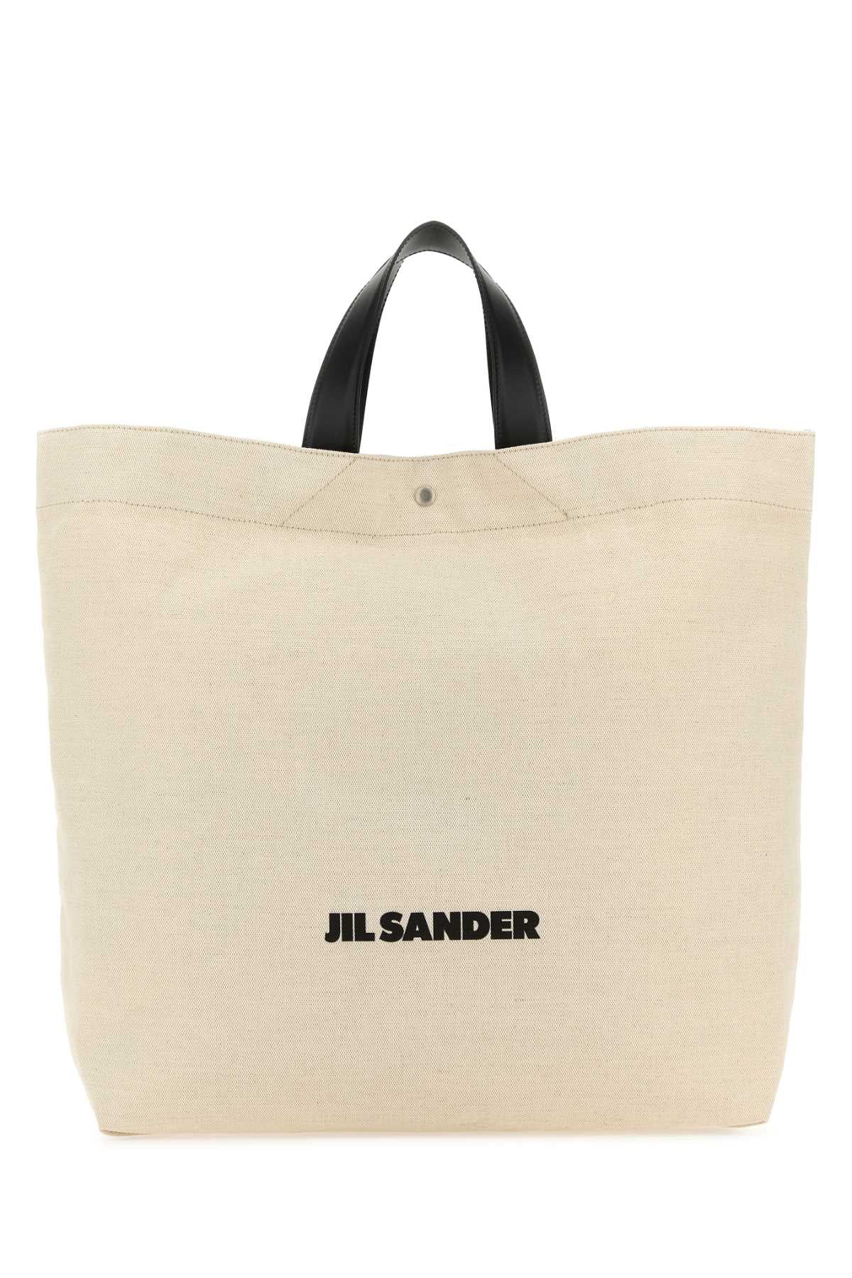 Jil Sander Canvas Tote Bag — Beige