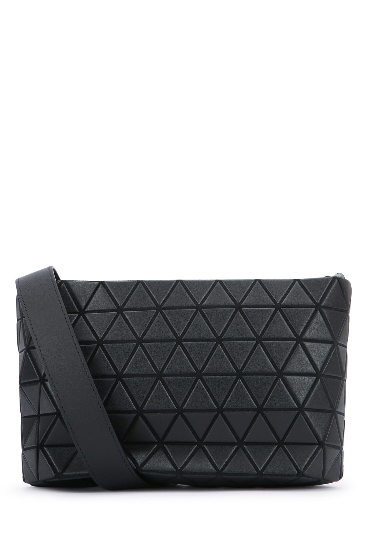 Baobao Matte Shoulder Bag — Black Mixed Fibres