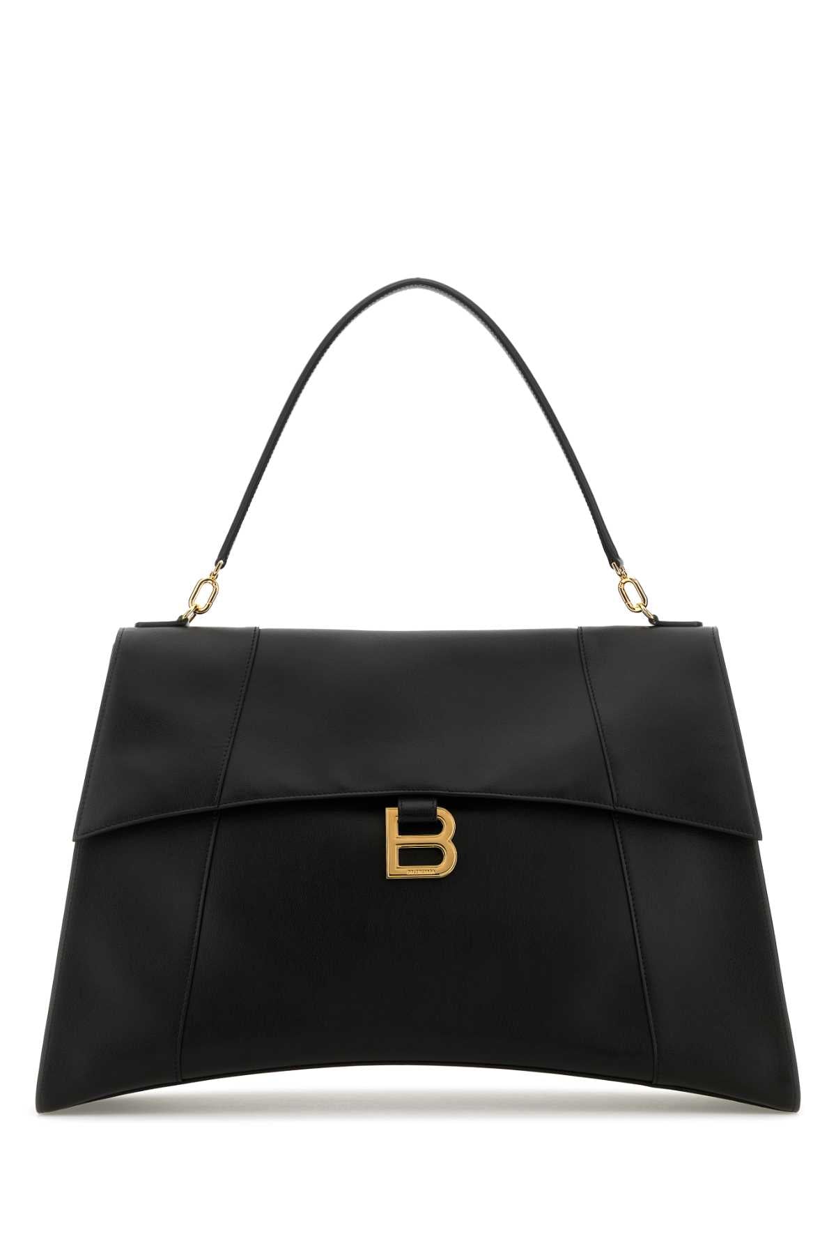 Balenciaga Hourglass Top Handle Bag — Black
