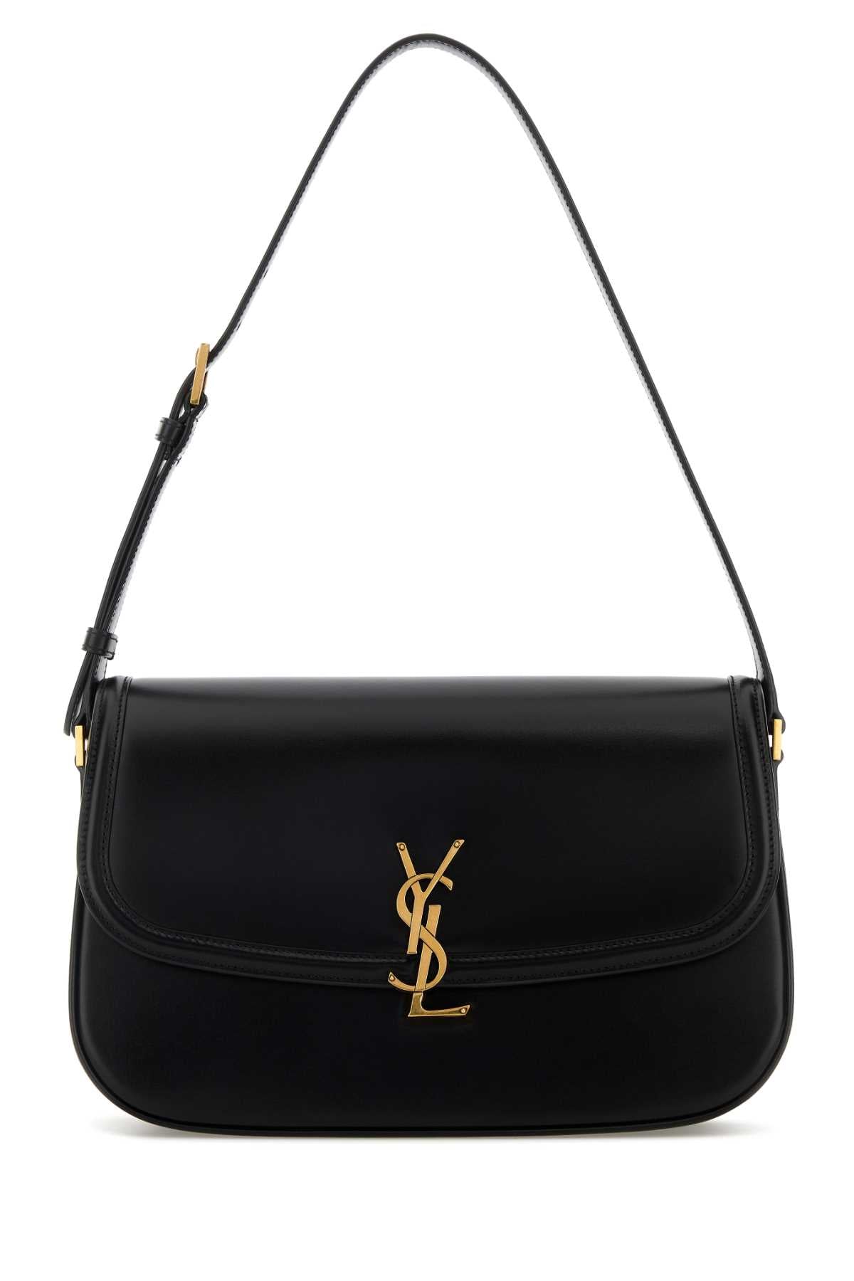 Saint Laurent Solf Shoulder Bag — Black