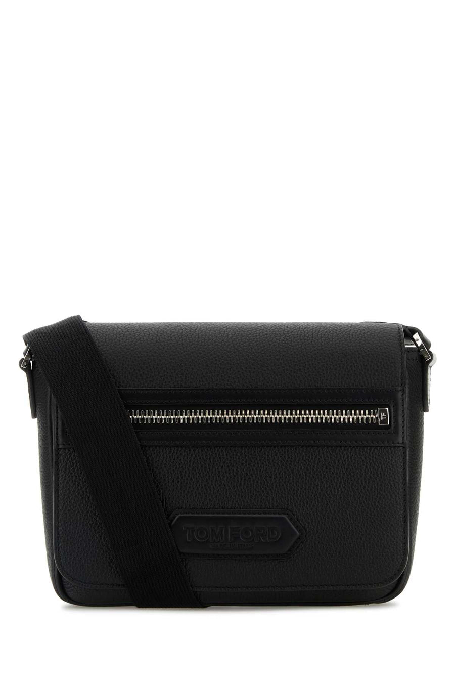 Tom Ford Grain Crossbody Bag — Black