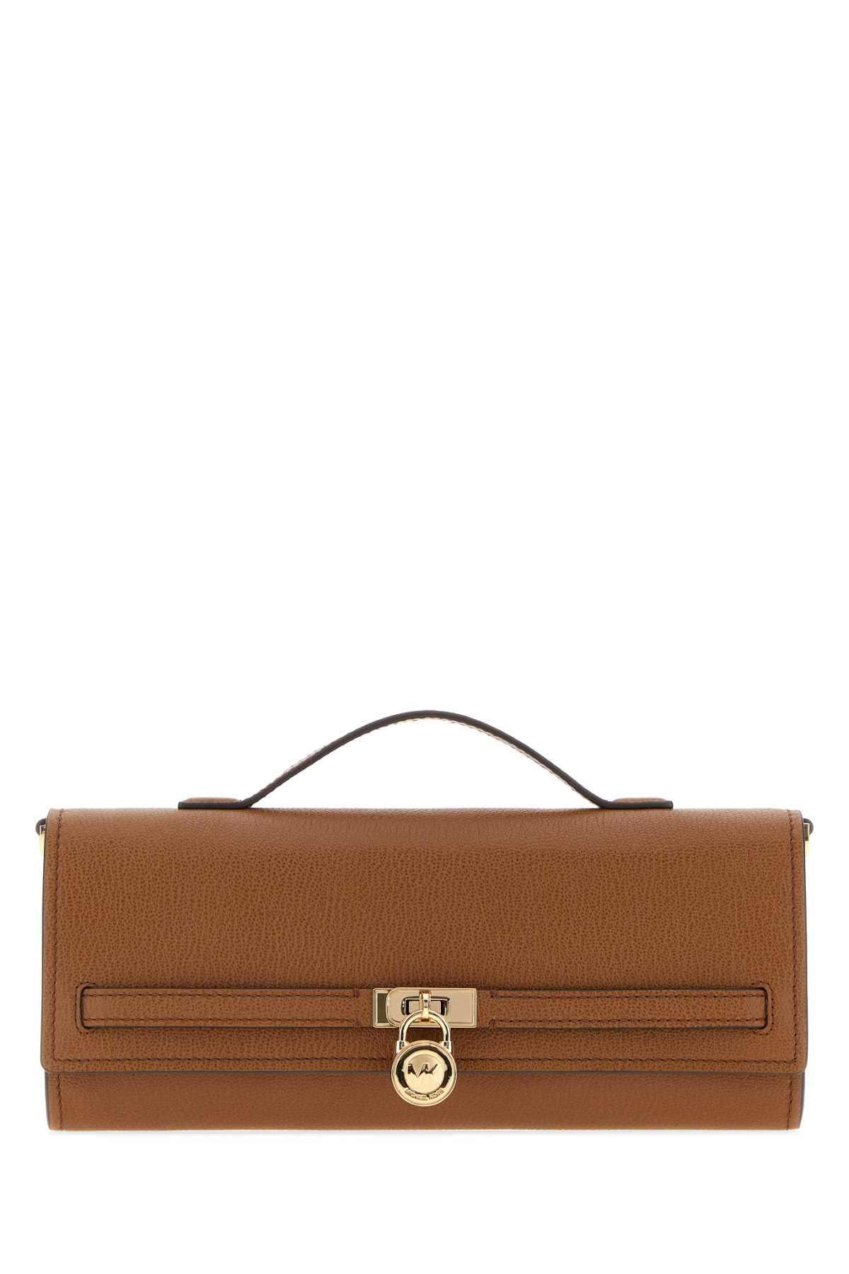 Michael By Kors Clutch Top Handle Bag — Brown