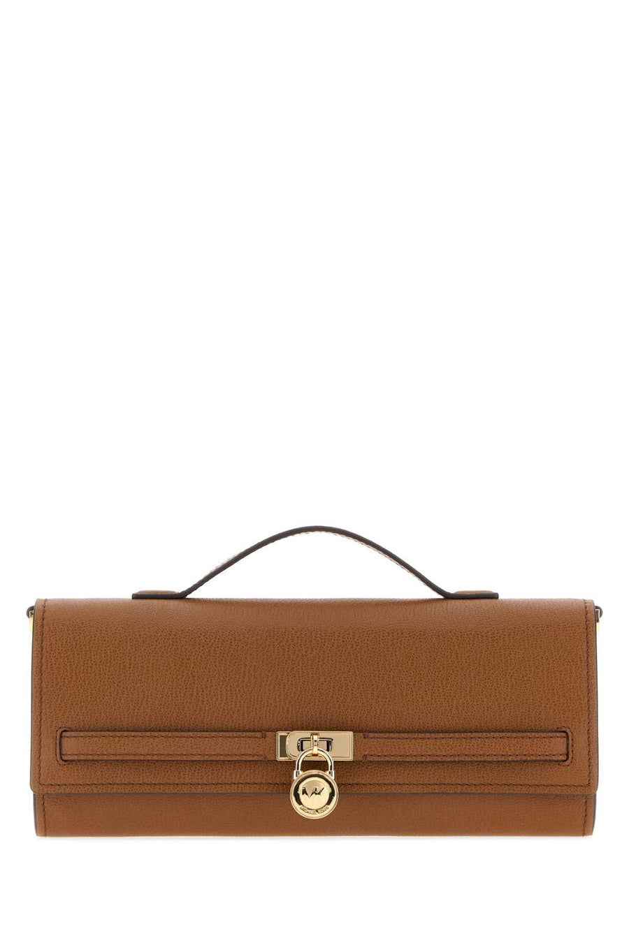 Michael By Kors Clutch Top Handle Bag — Brown