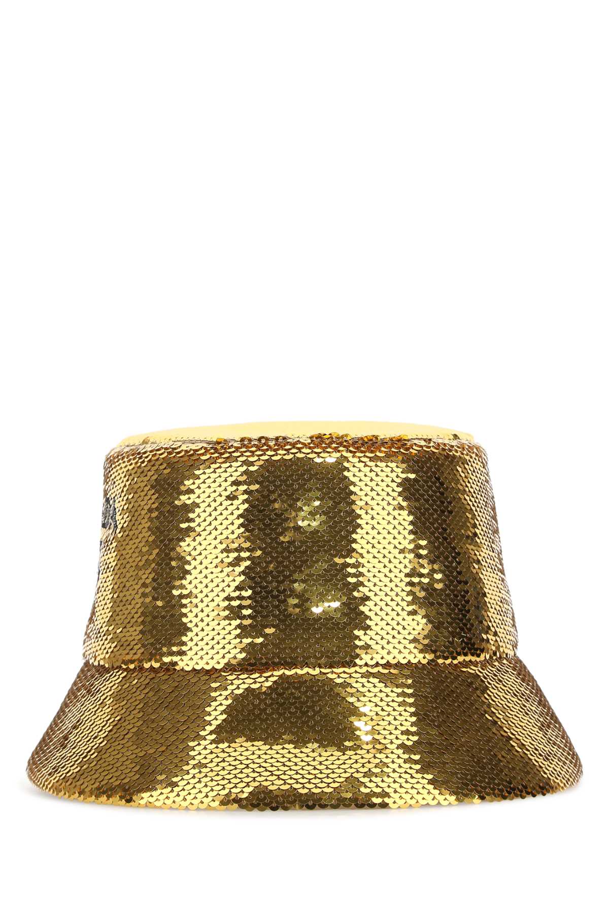Prada Gold Sequin Bucket Hat —