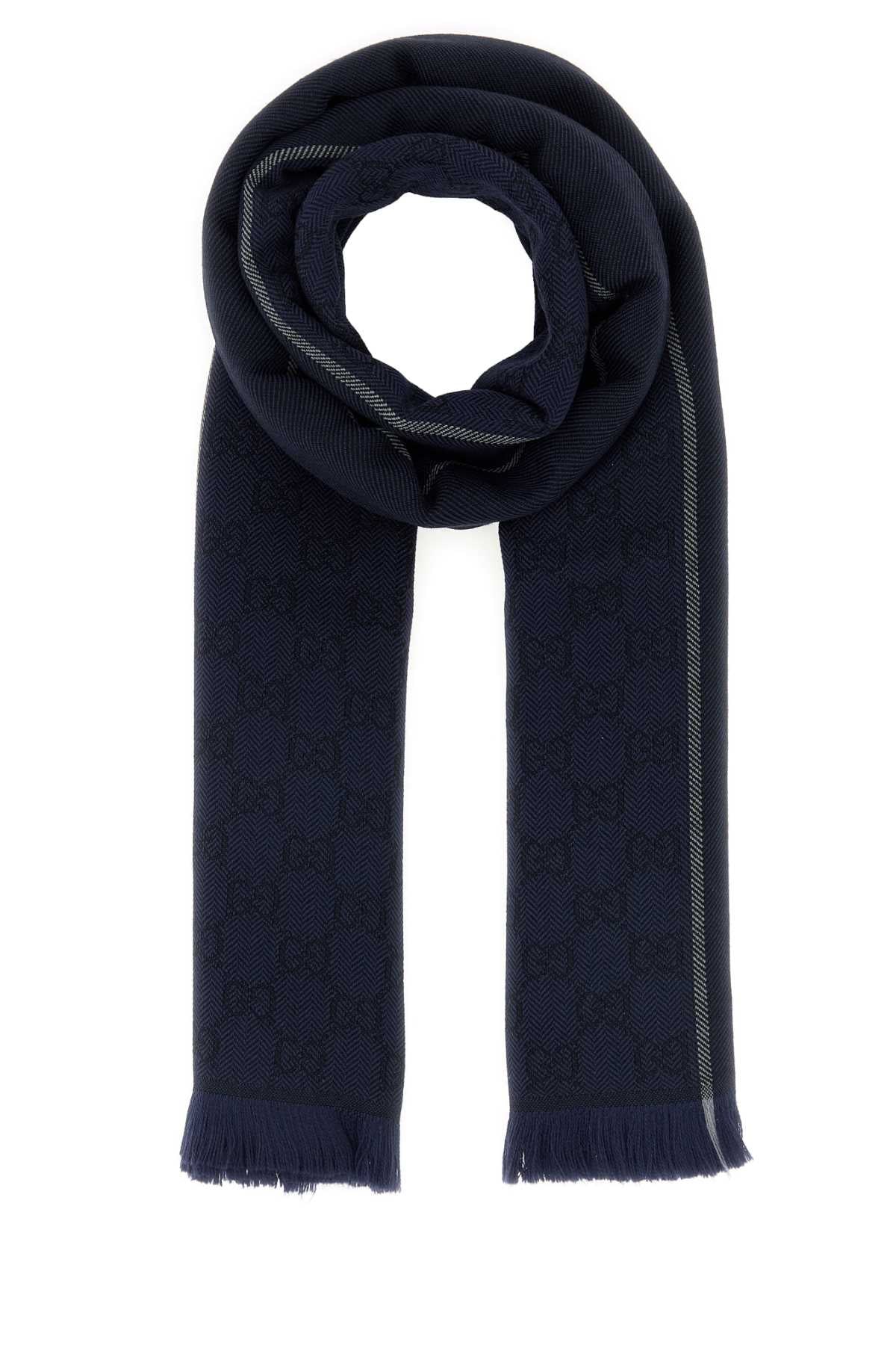 Gucci Gessy Scarf — Navy Exterior: Wool Scarfs