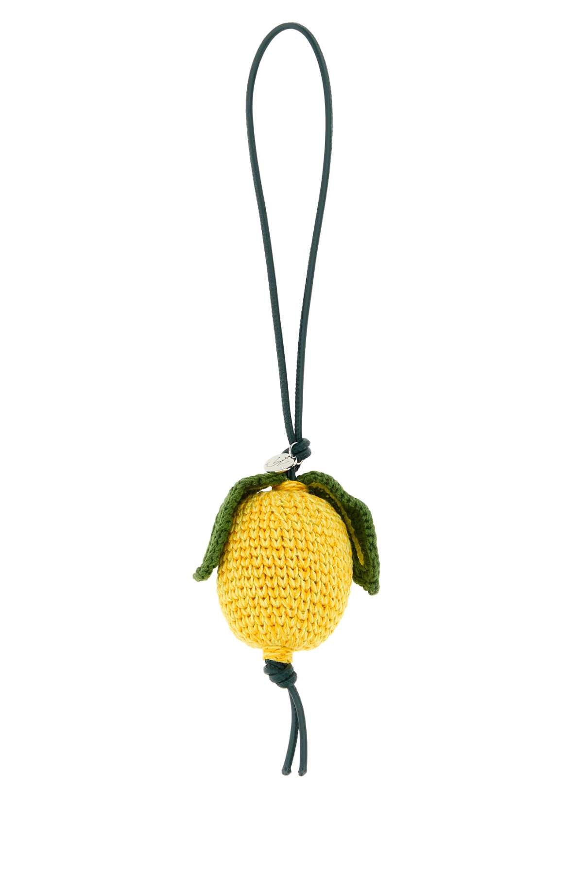 Jw Anderson Charm Key Case — Yellow Keychains