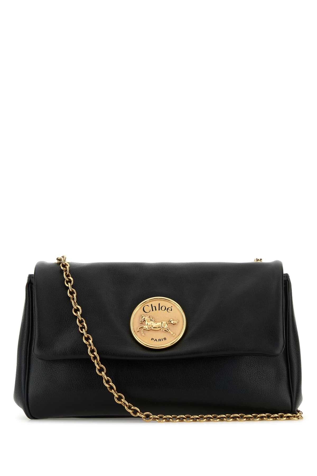 Chloé Heritage Shoulder Bag — Black
