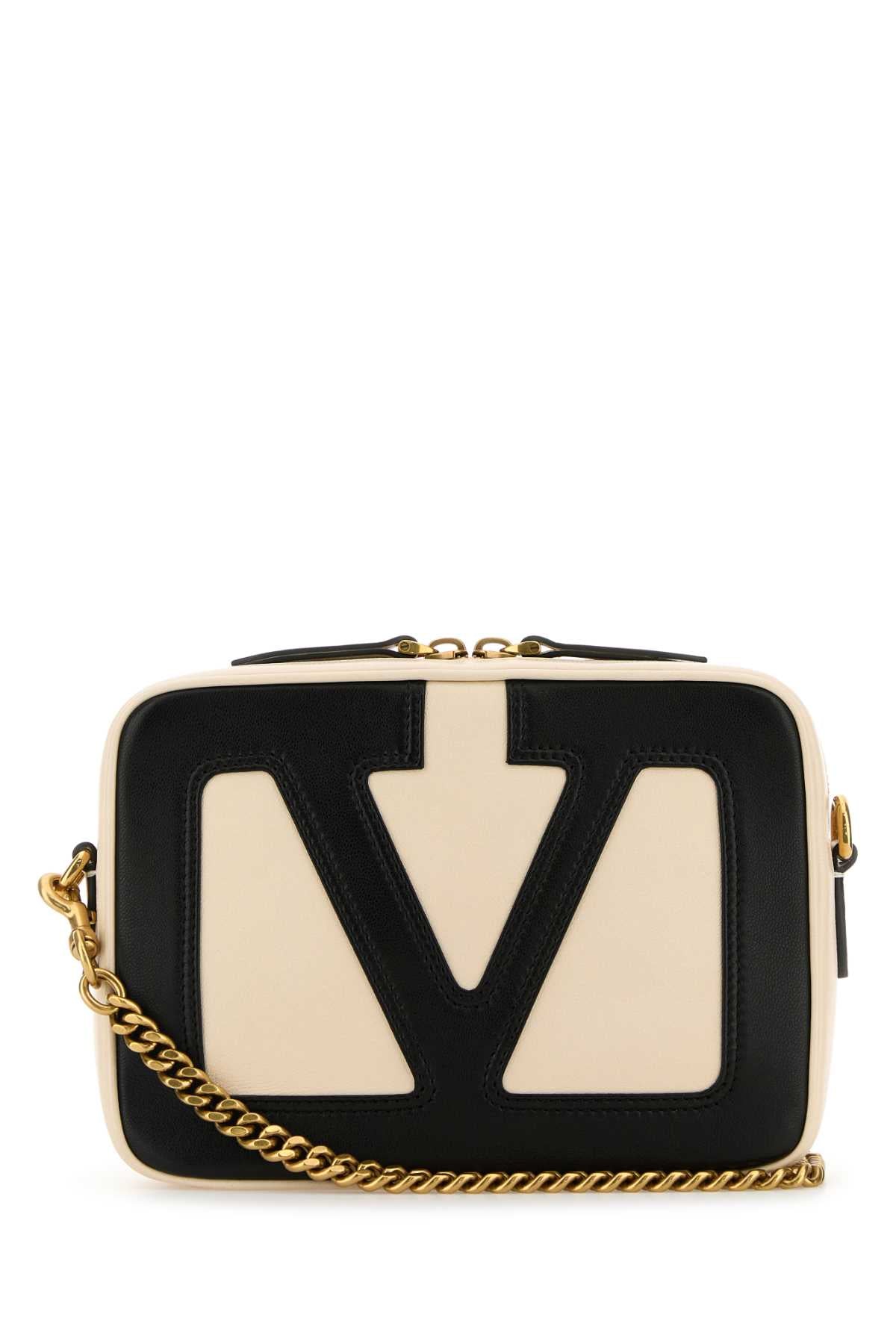 Valentino Garavani Case Crossbody Bag — Beige