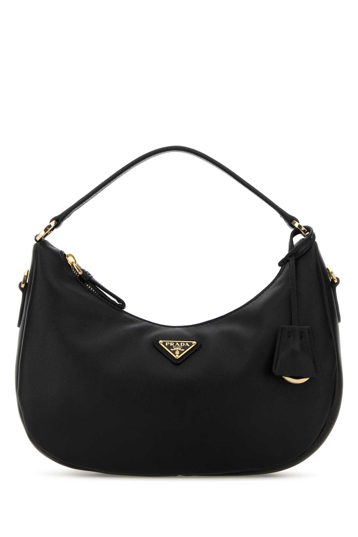 Prada Calf Leather Shoulder Bag — Black Calfleather