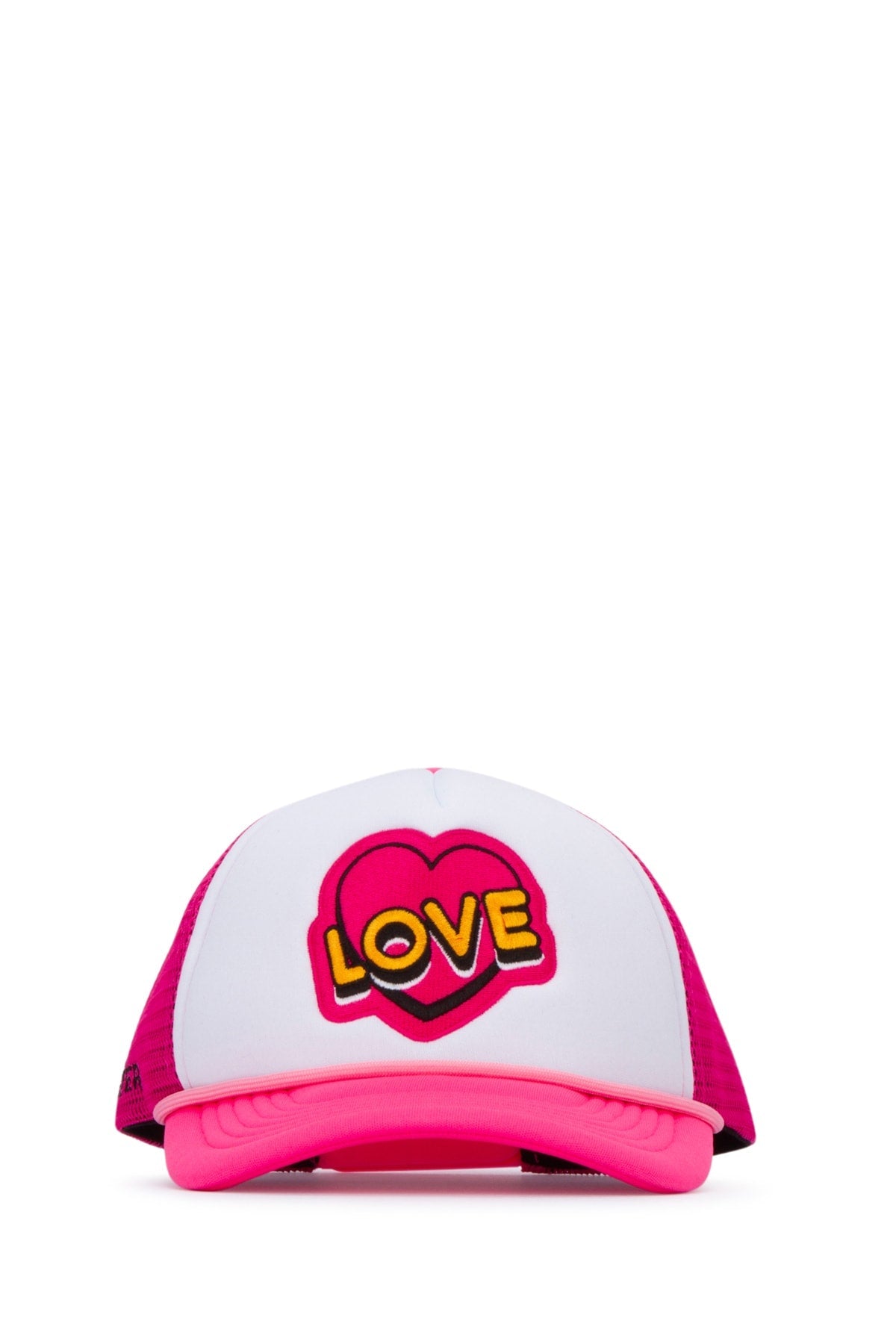 Wee Monster Hat Logo-Embroidered Cotton Baseball Cap — Pink Caps