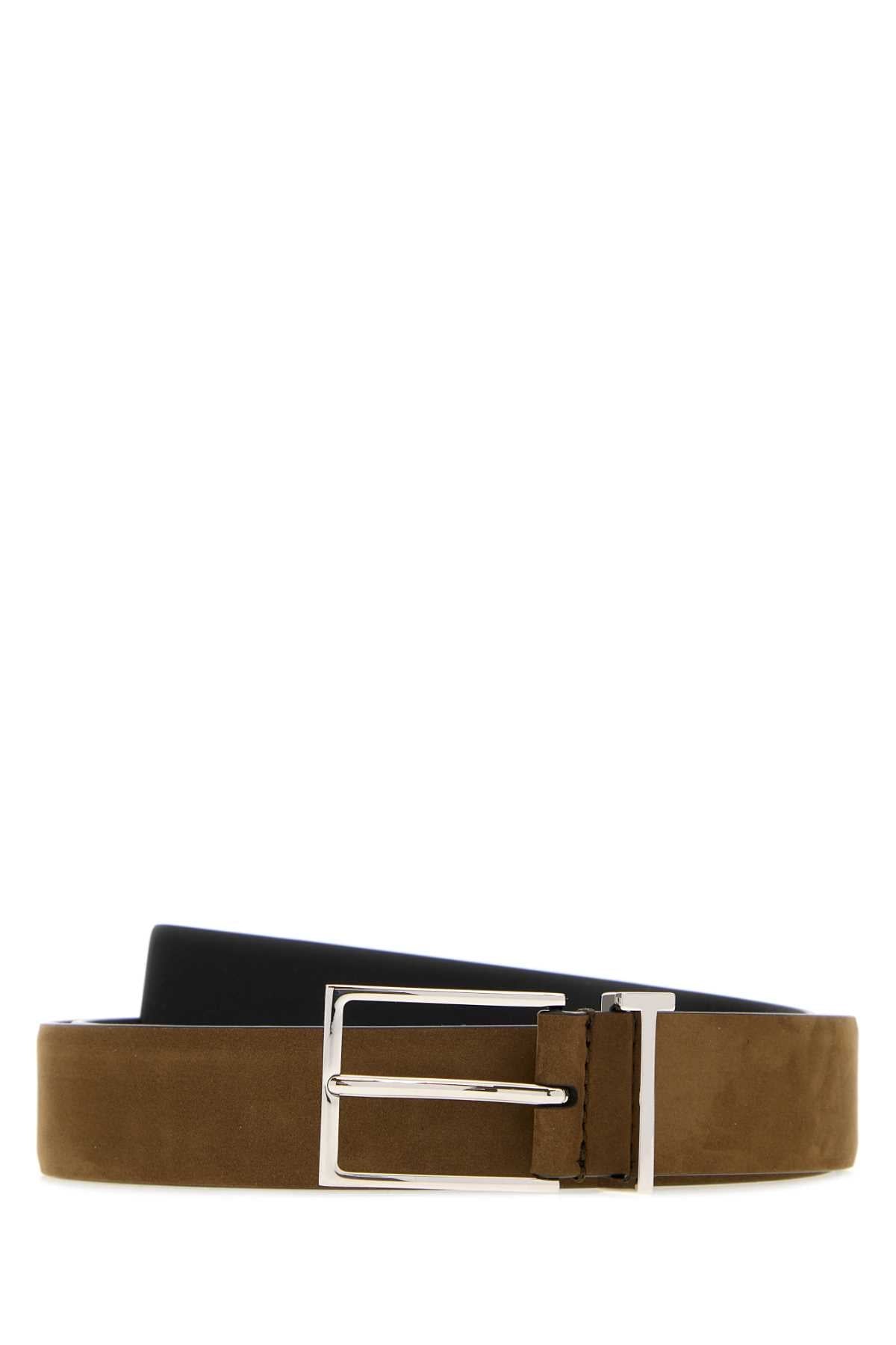 Tom Ford Calf Leather Belt — Brown