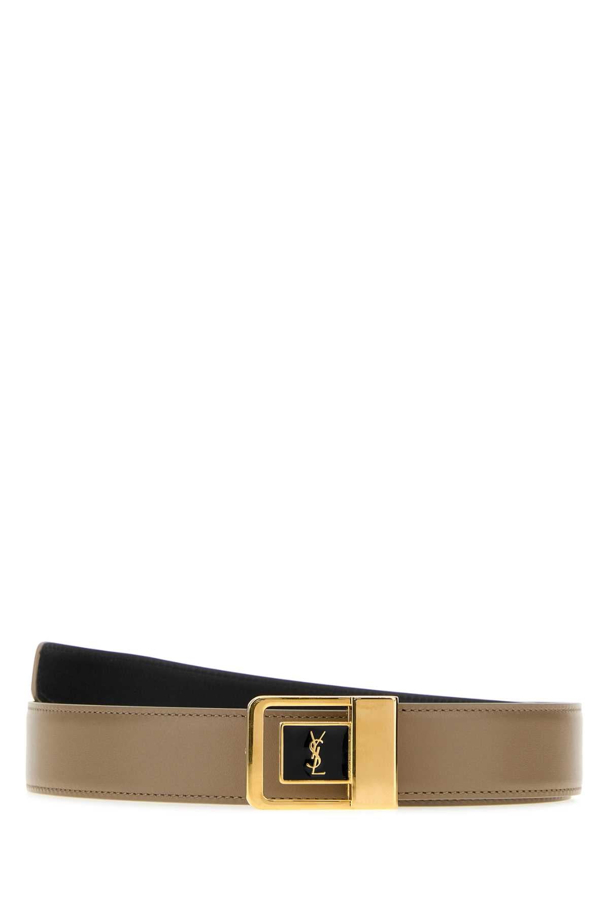Saint Laurent Ysl Belt — Beige