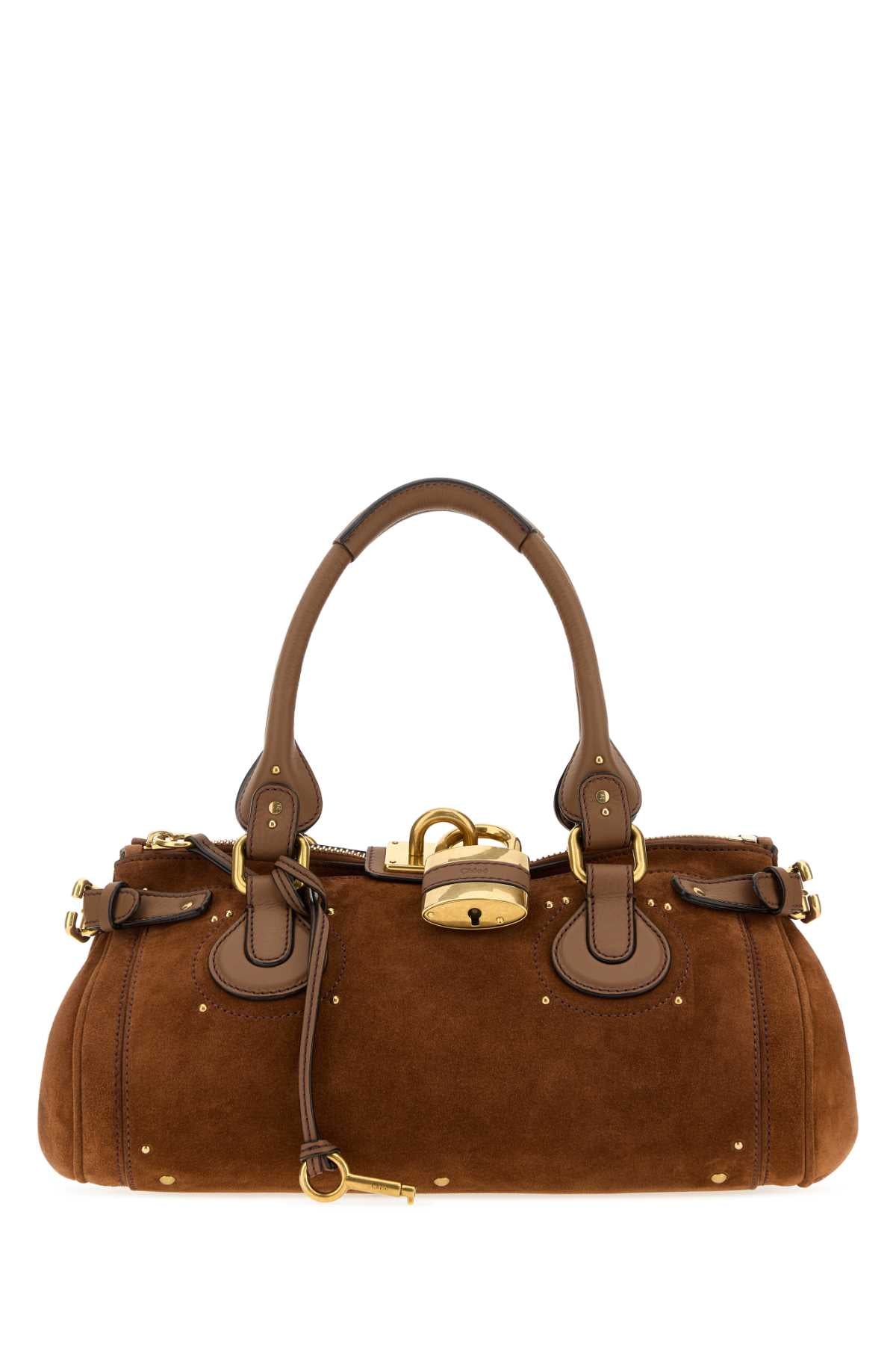 Chloé Paddington Top Handle Bag — Brown