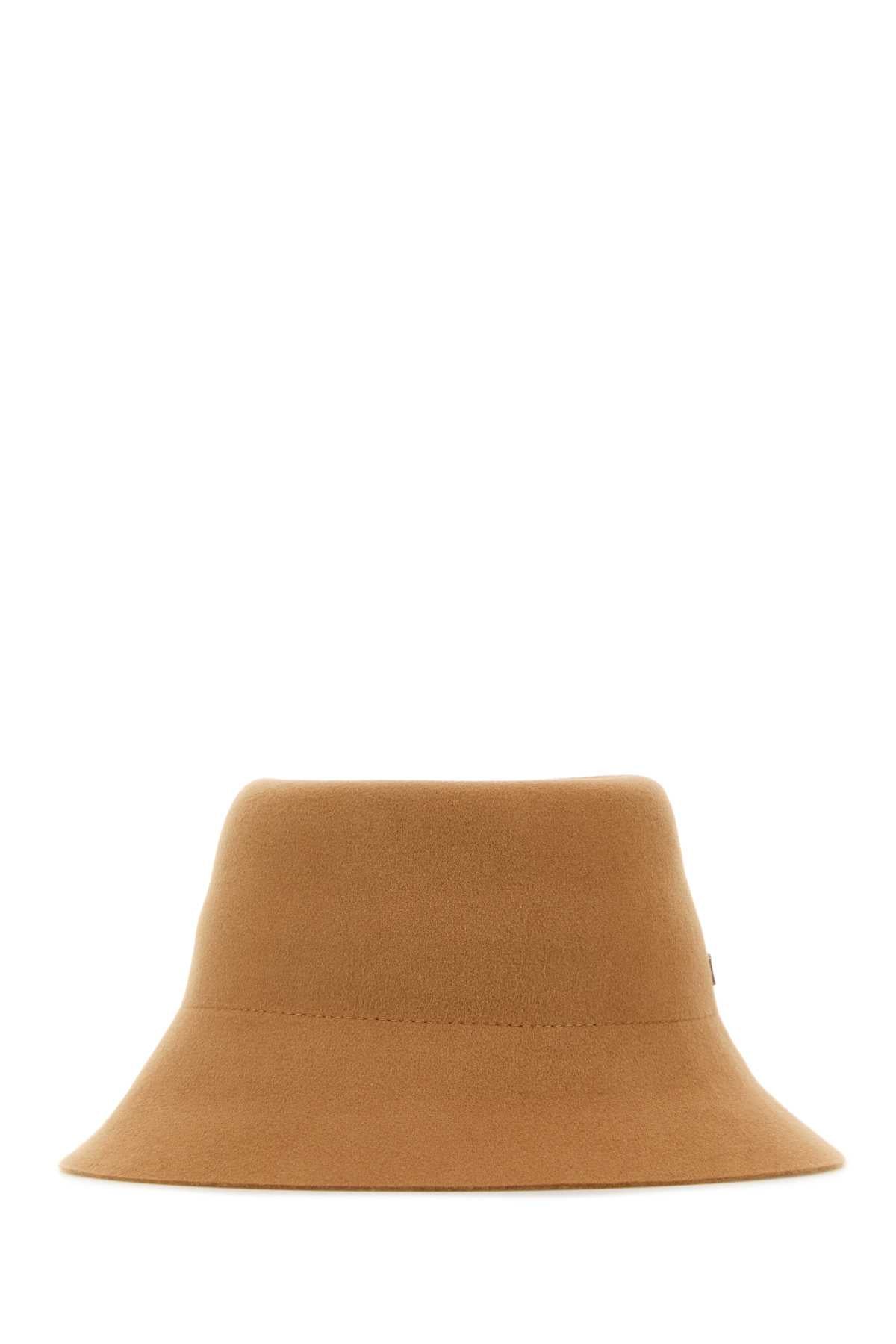 Helen Kaminski Petra Merino Wool Bucket Hat — Camel Exterior