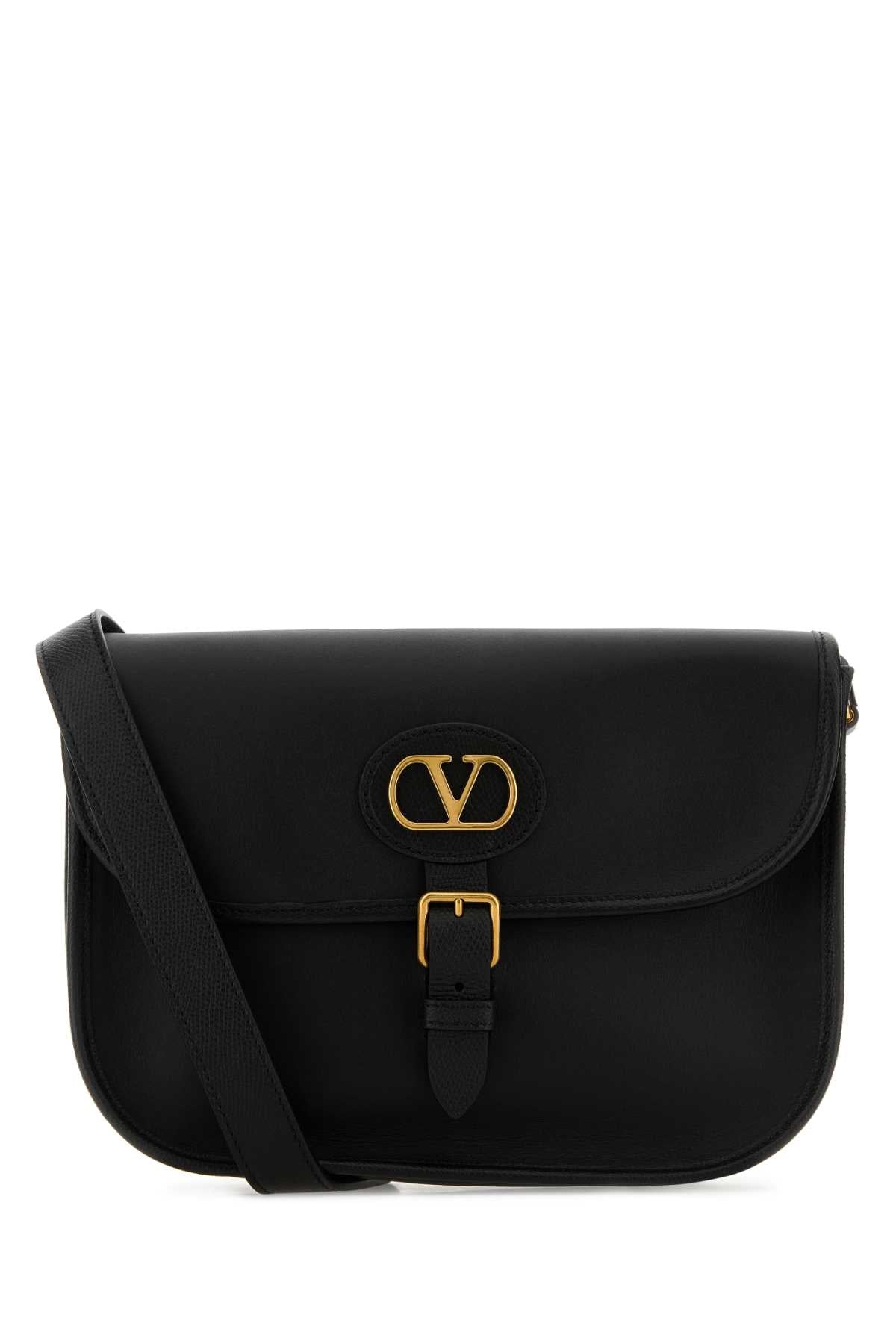 Valentino Garavani Antibes Crossbody Bag — Black Calf Leather - Bos Taurus