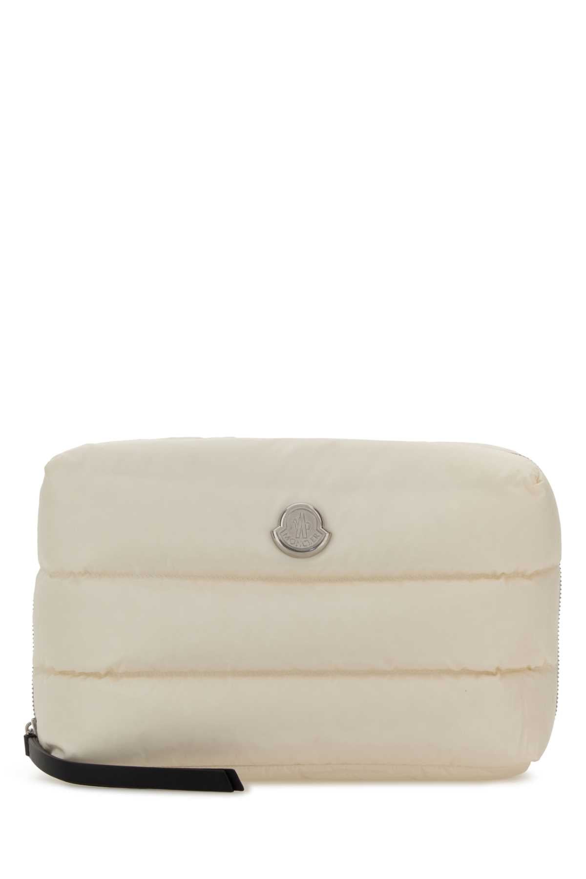 Moncler Caradoc Beauty Case — White Travel Wallets