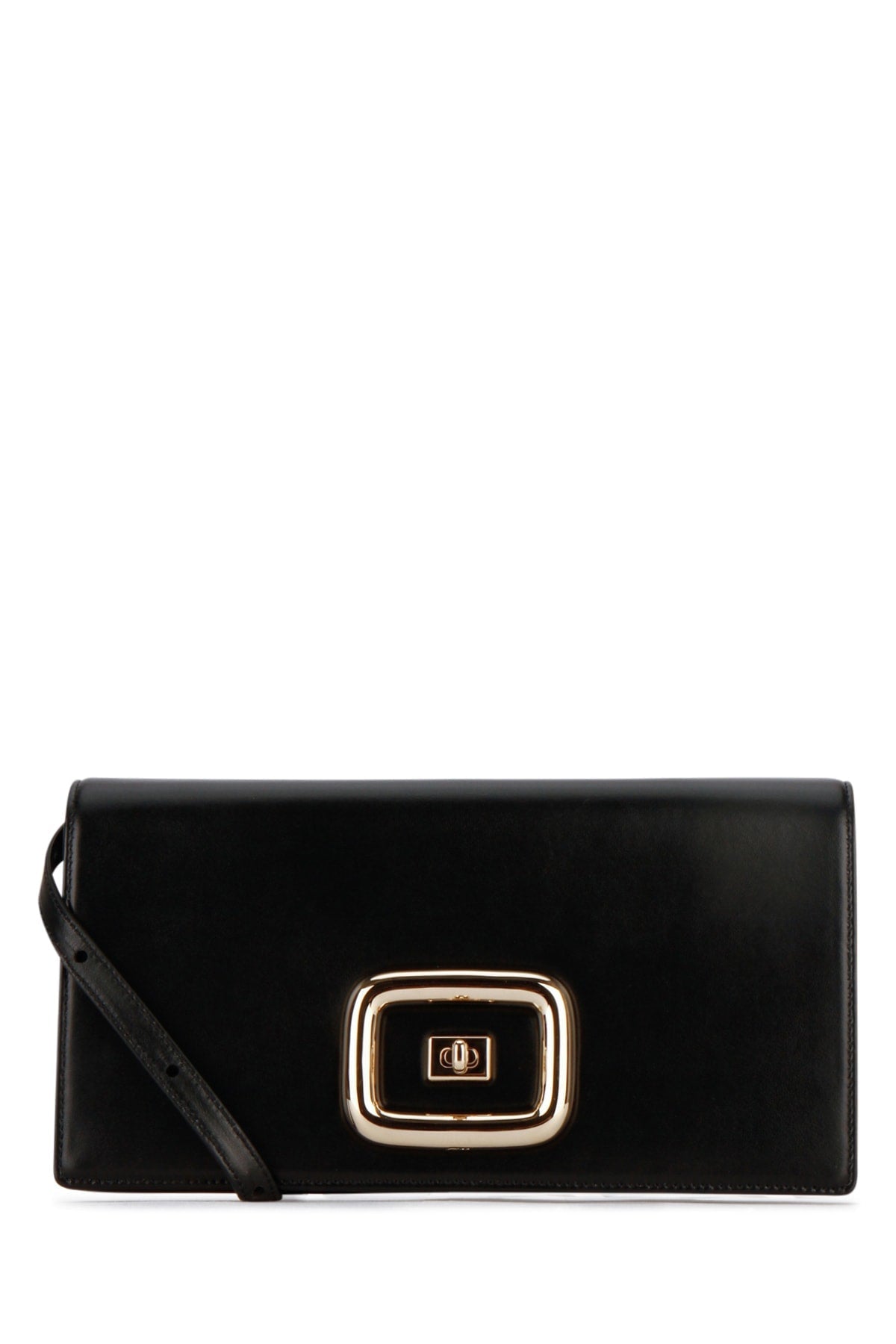 Roger Vivier B999 Shoulder Bag — Black Leather