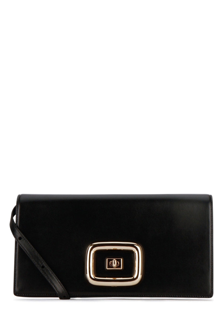 Roger Vivier B999 Shoulder Bag — Black Leather